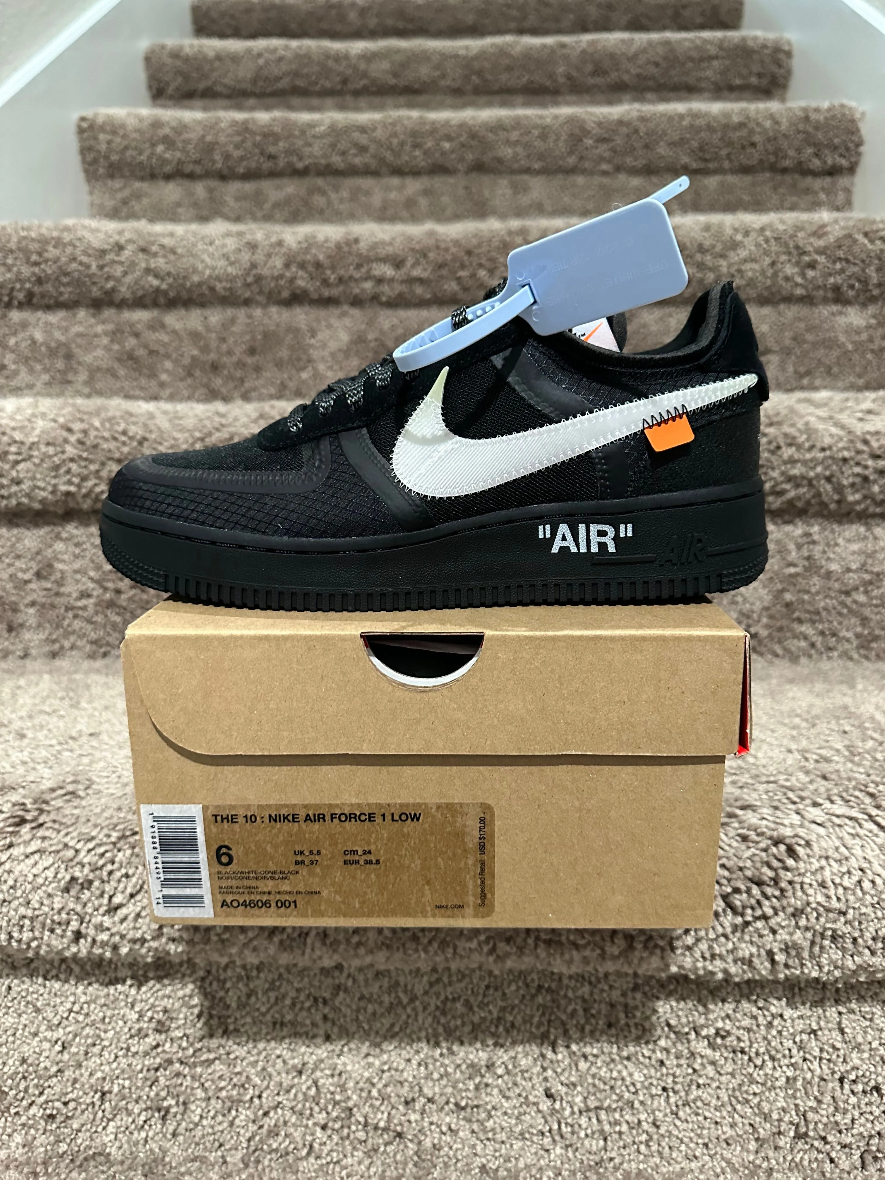 Product image for Nike Air Force 1 x Off White Black