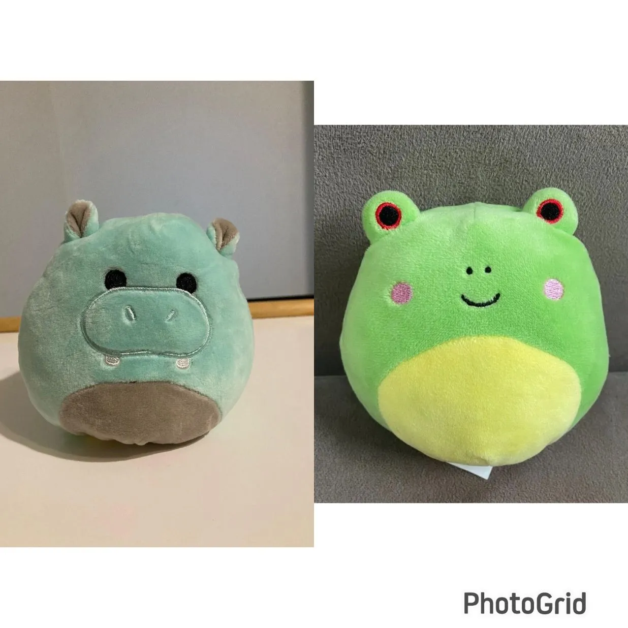 Product image for SQUISHMALLOWS Plush 5” Flip A Mallow Wendy Red Eye Frog To Hank the Aqua Hippo