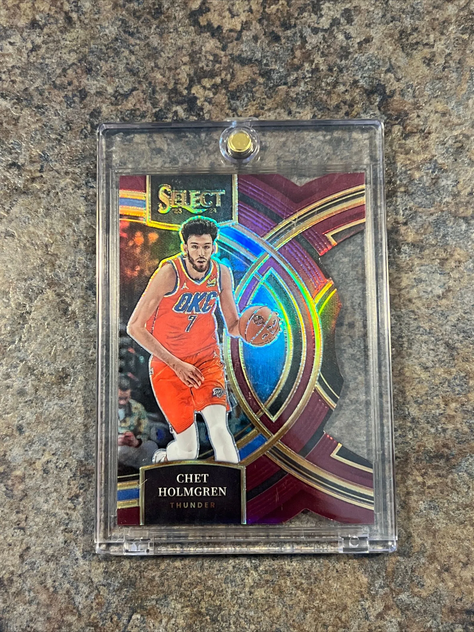 Product image for Chet Holmgren Premier Level Maroon Die Cut /175