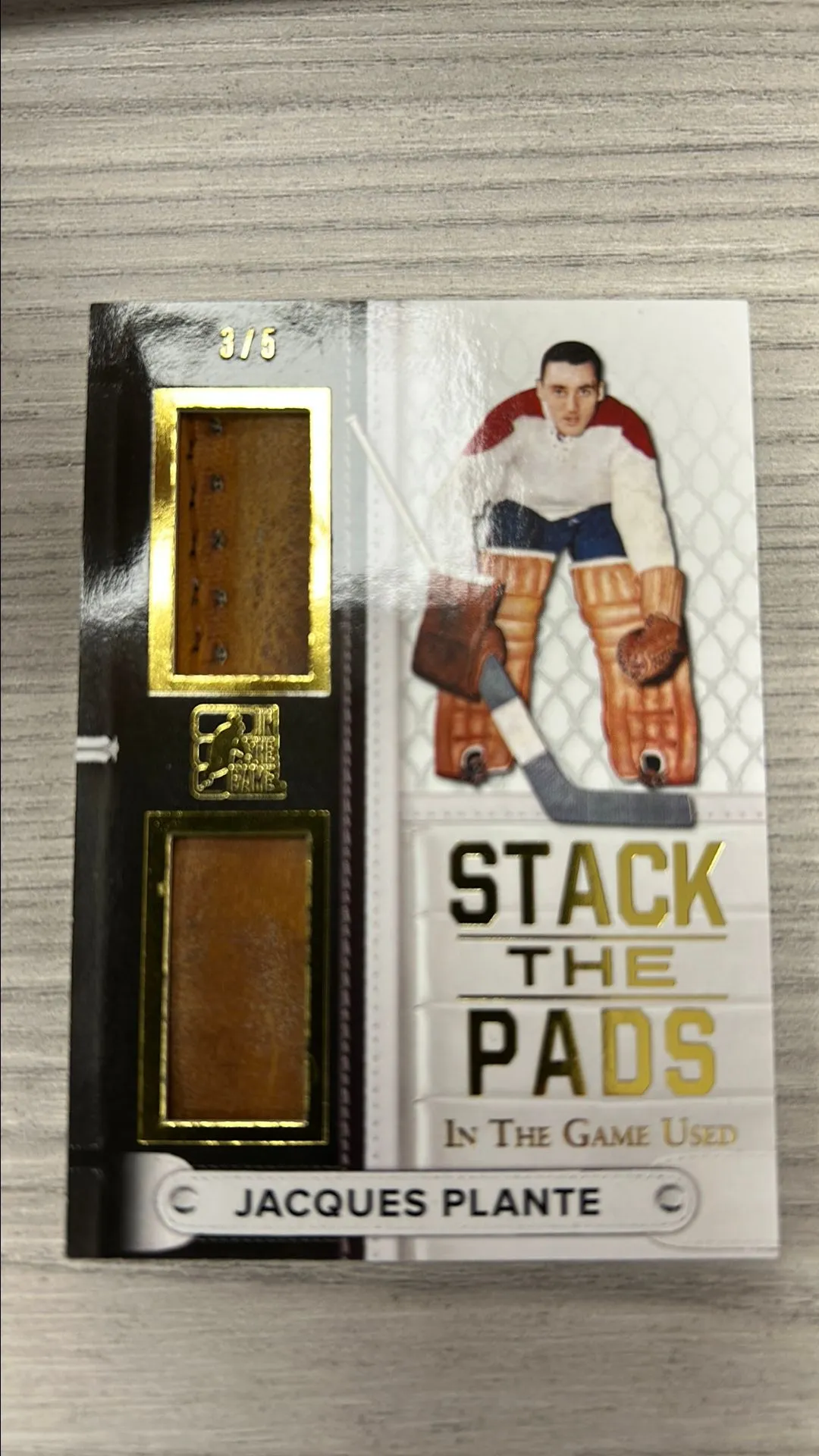 Product image for 2015 Jacques Plante Stack The Pads /5