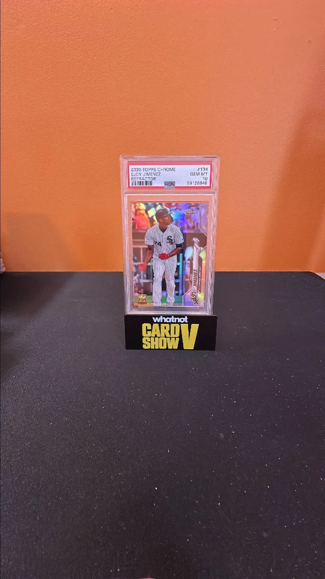 Product image for 2020 Topps Chrome Eloy Jimenez 134 Refractor PSA GEM MT 10
