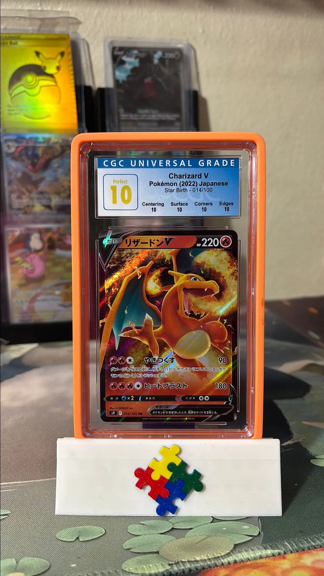 Product image for 2022 Charizard V 14/100 JPN Star Birth CGC PERFECT 10