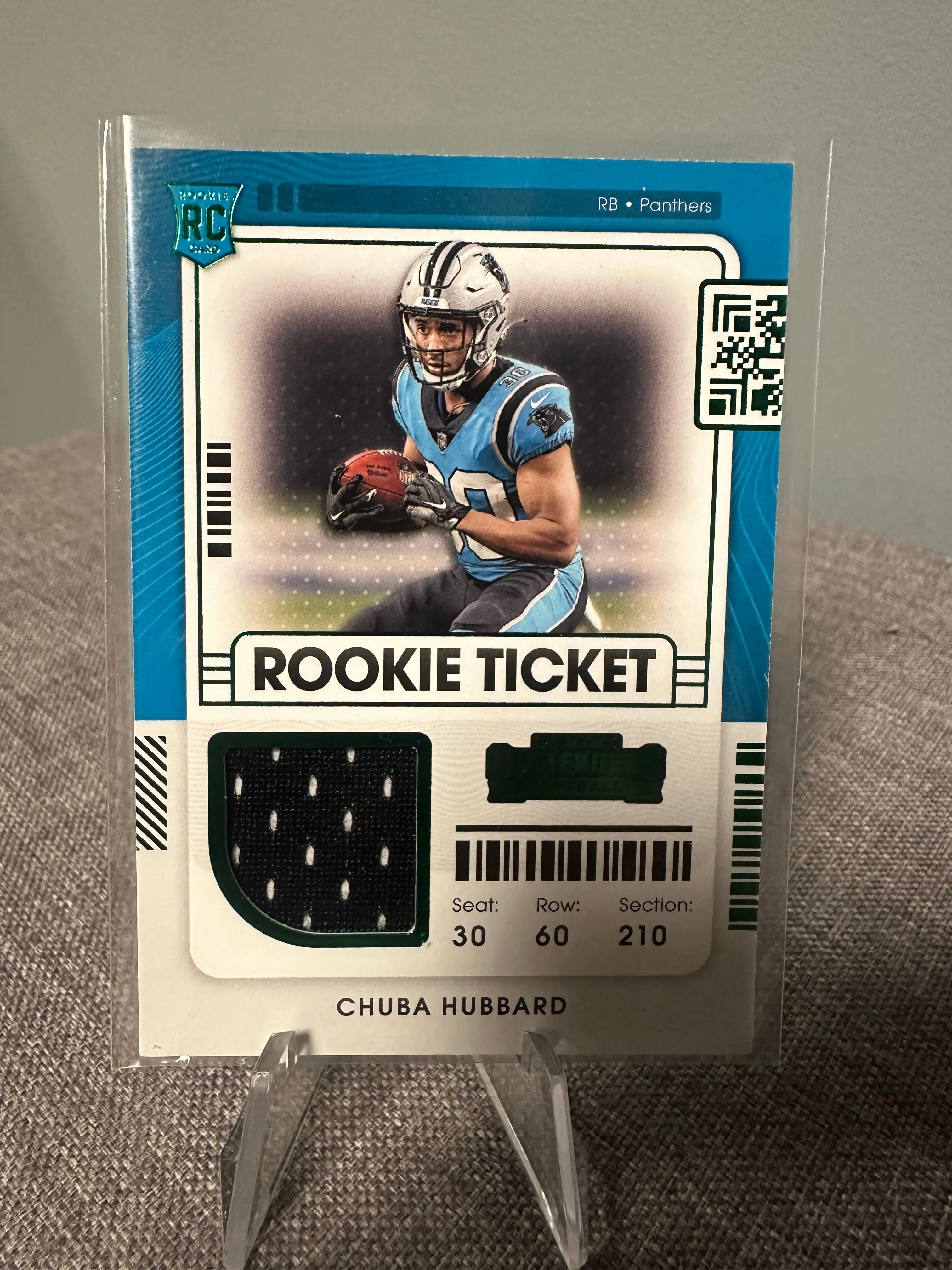 Product image for Chubba Hubbard 2021 Contenders Rookie Ticket Swatch