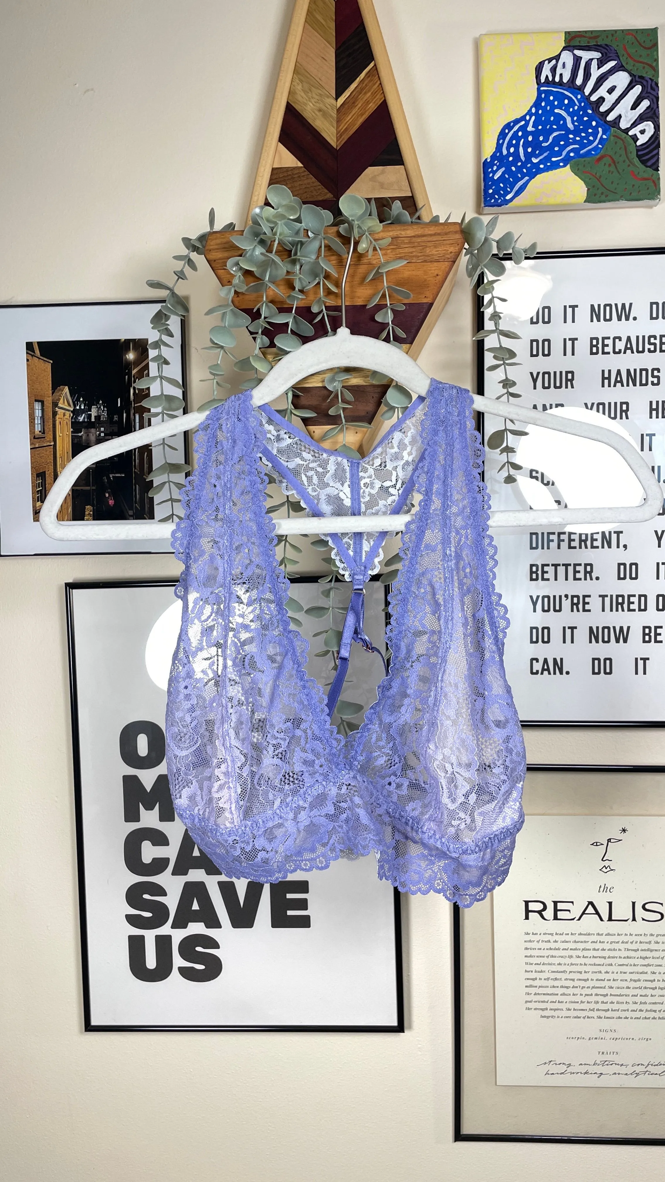 Product image for 333 Savage x Fenty Purple Lace Bralette M - (8-10)