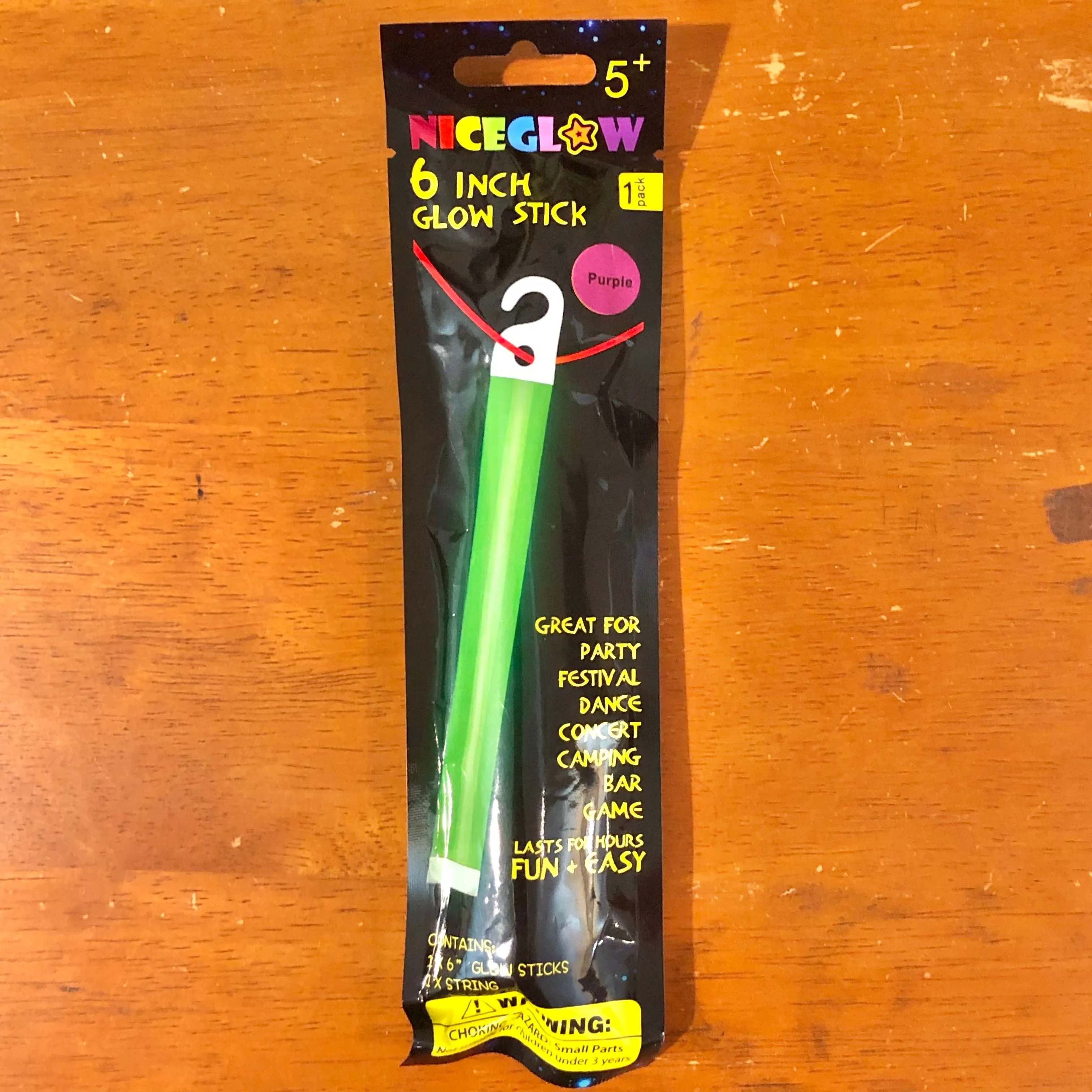 Product image for Glow Stick 6" PURPLE