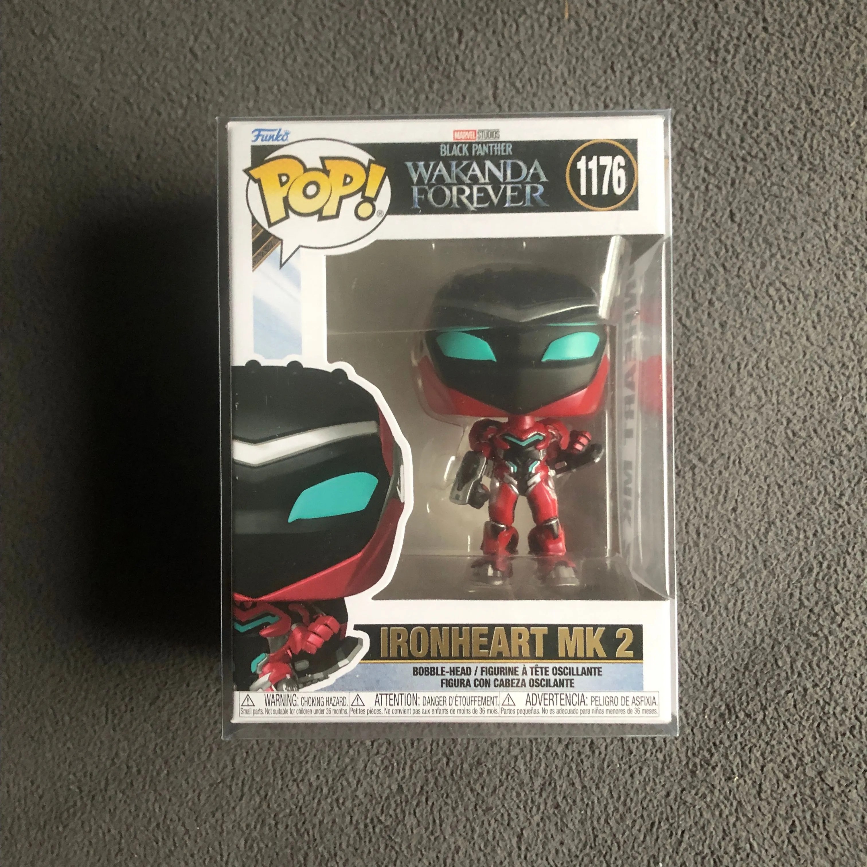 Product image for Funko Pop! Black Panther Wakanda Forever Ironheart MK 2 1176 Vinyl Figurine w/ Protector