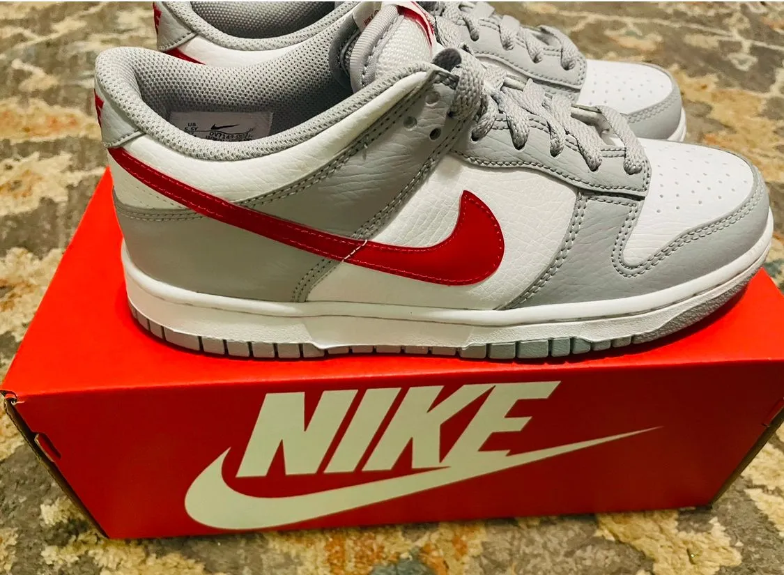 Product image for NIKE Dunk Low White Wolf University Red White Gray sneakers