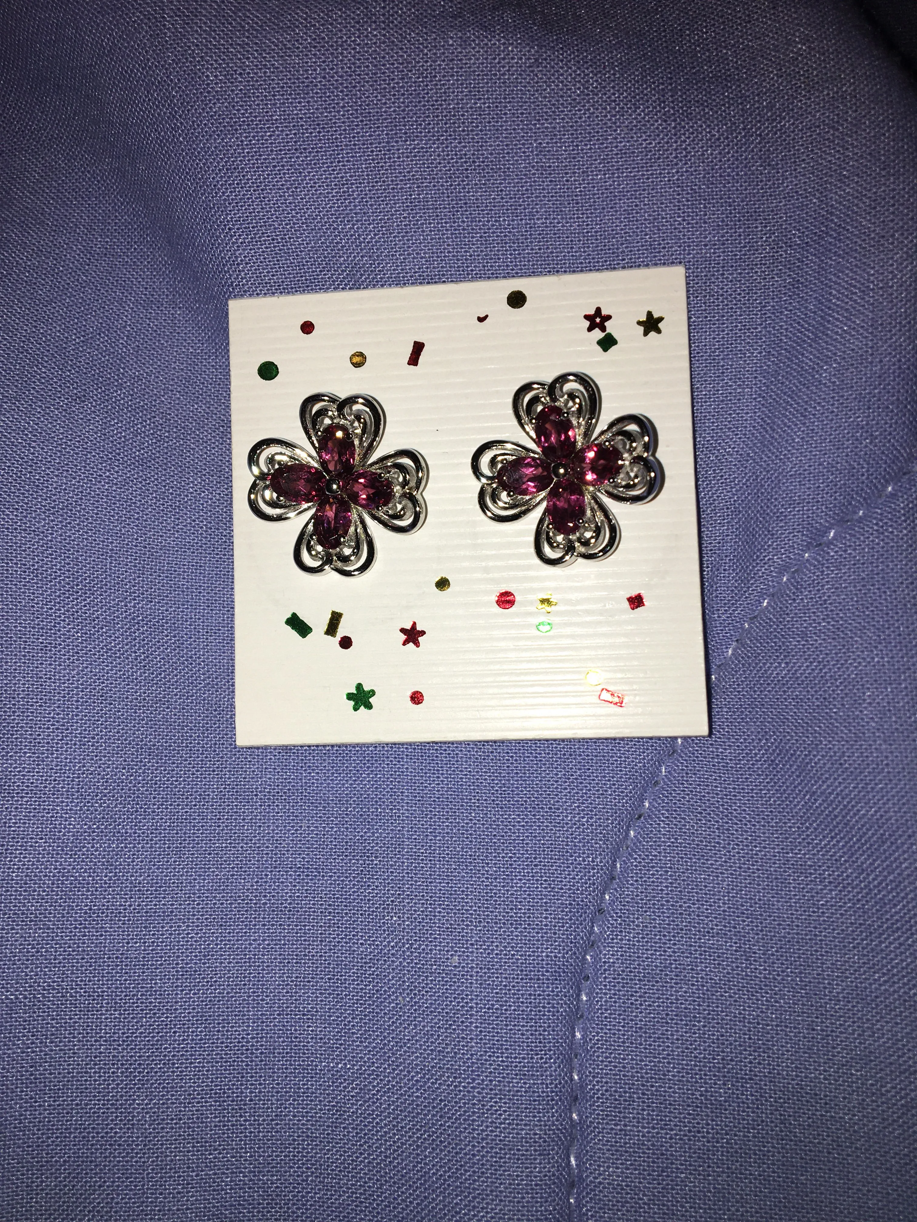 Product image for Garnet Earrings - Pierced - New