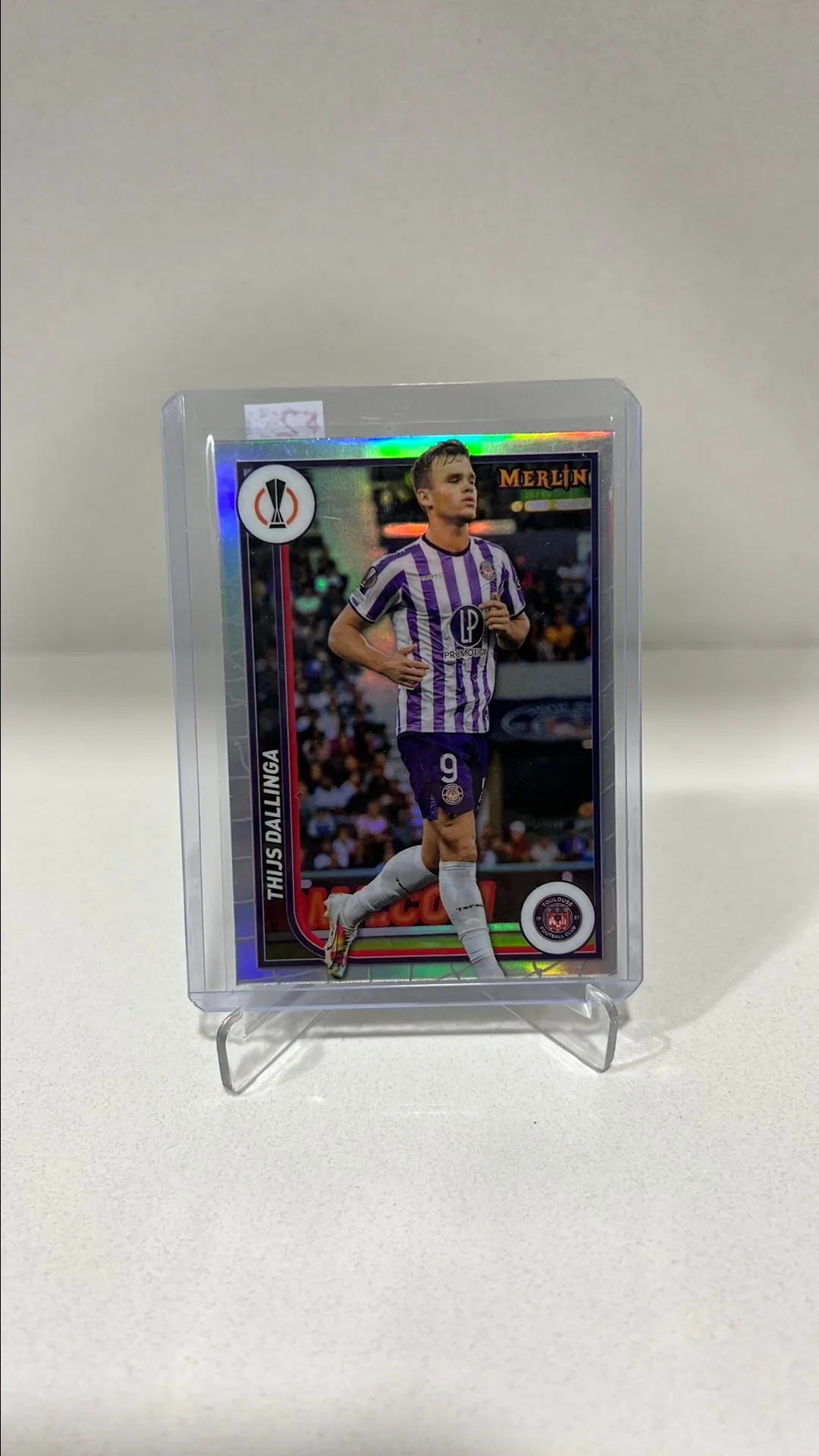Product image for Thijs Dallinga Toulouse FC Merlin UCC #131 Refractor 2023-24