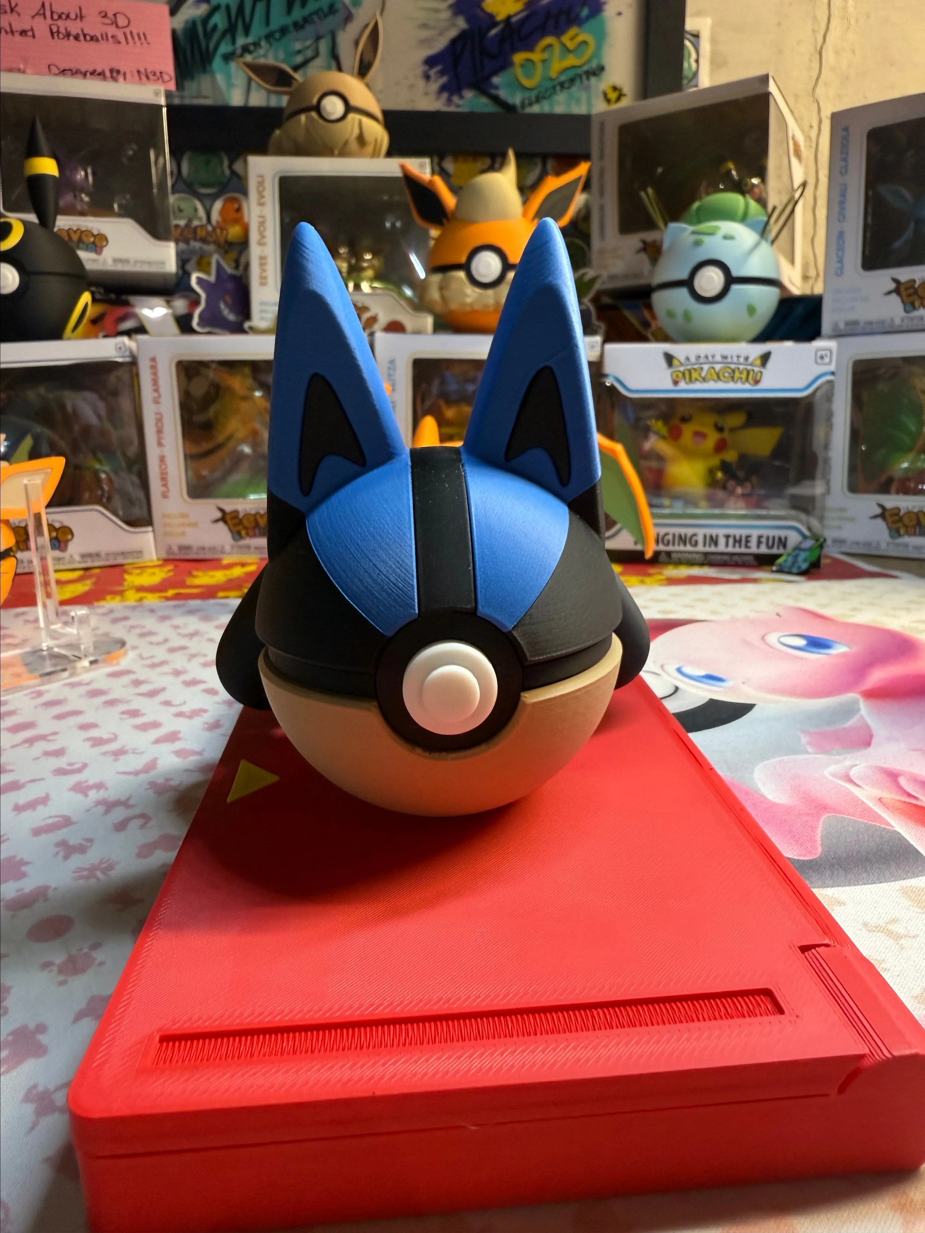Product image for Lucario 3D Printed Pokeball