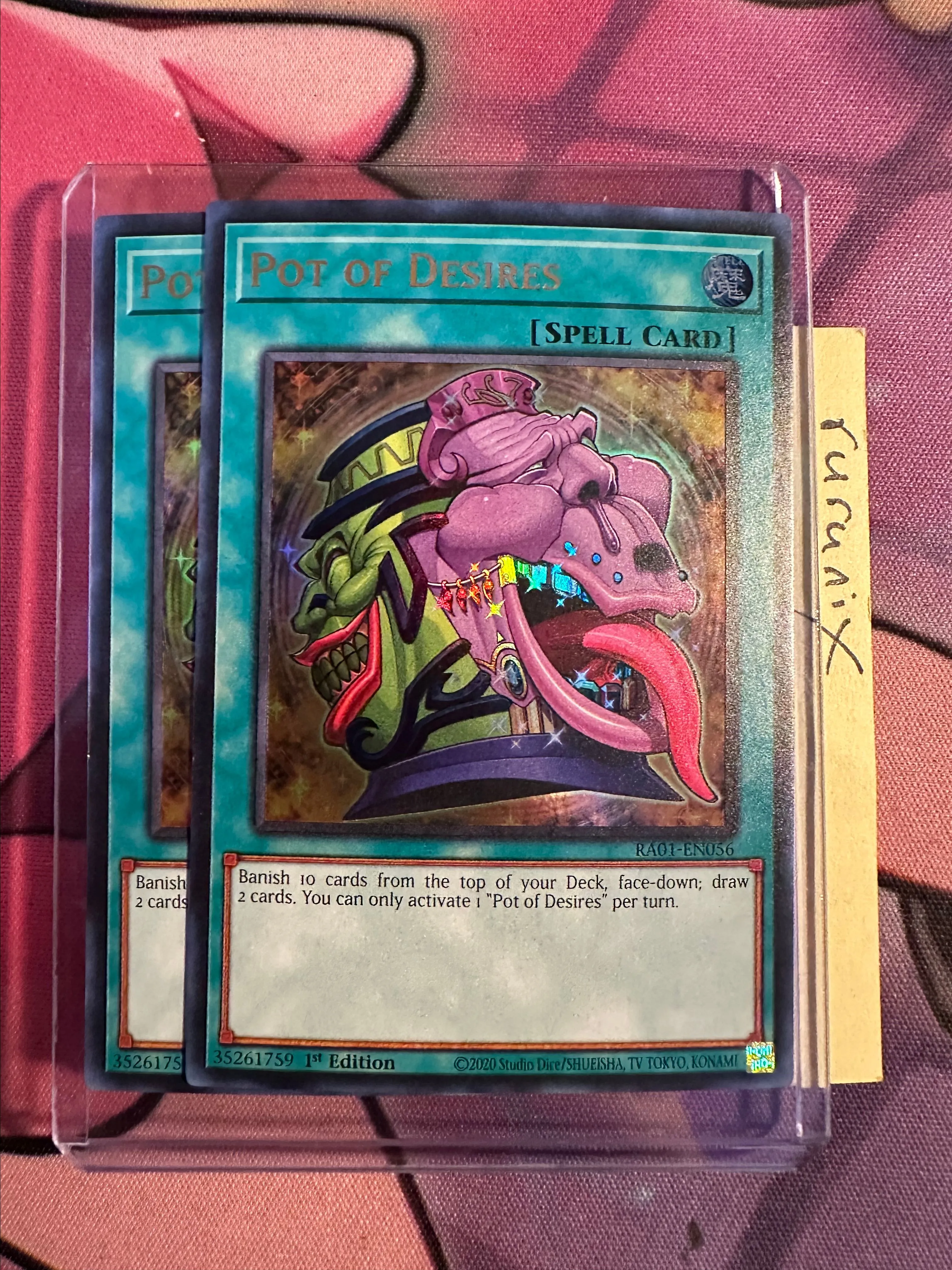 Yugioh 2x Pot of Desires (UR) RA01-EN056 - 25th Anniversary Rarity  Collection (RA01)  Whatnot: Shop, Sell, Connect
