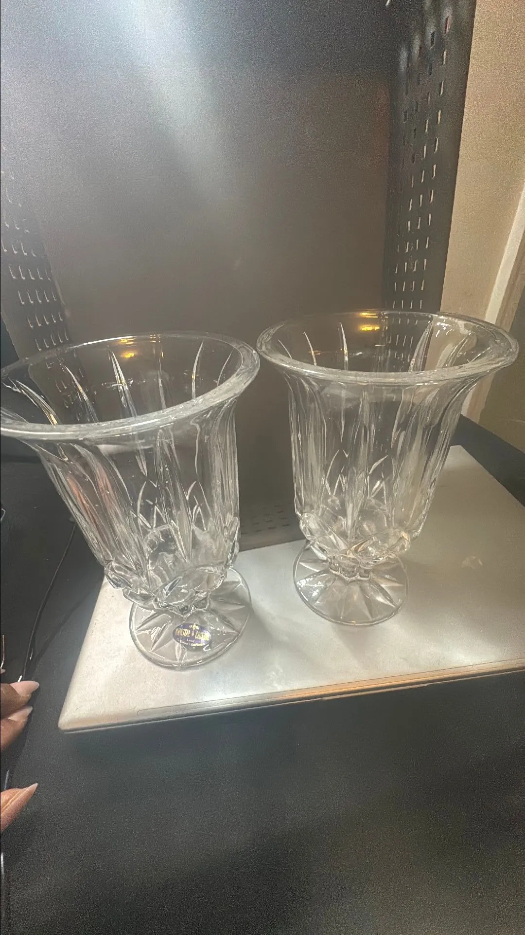 Product image for # 17 crystal candleholders