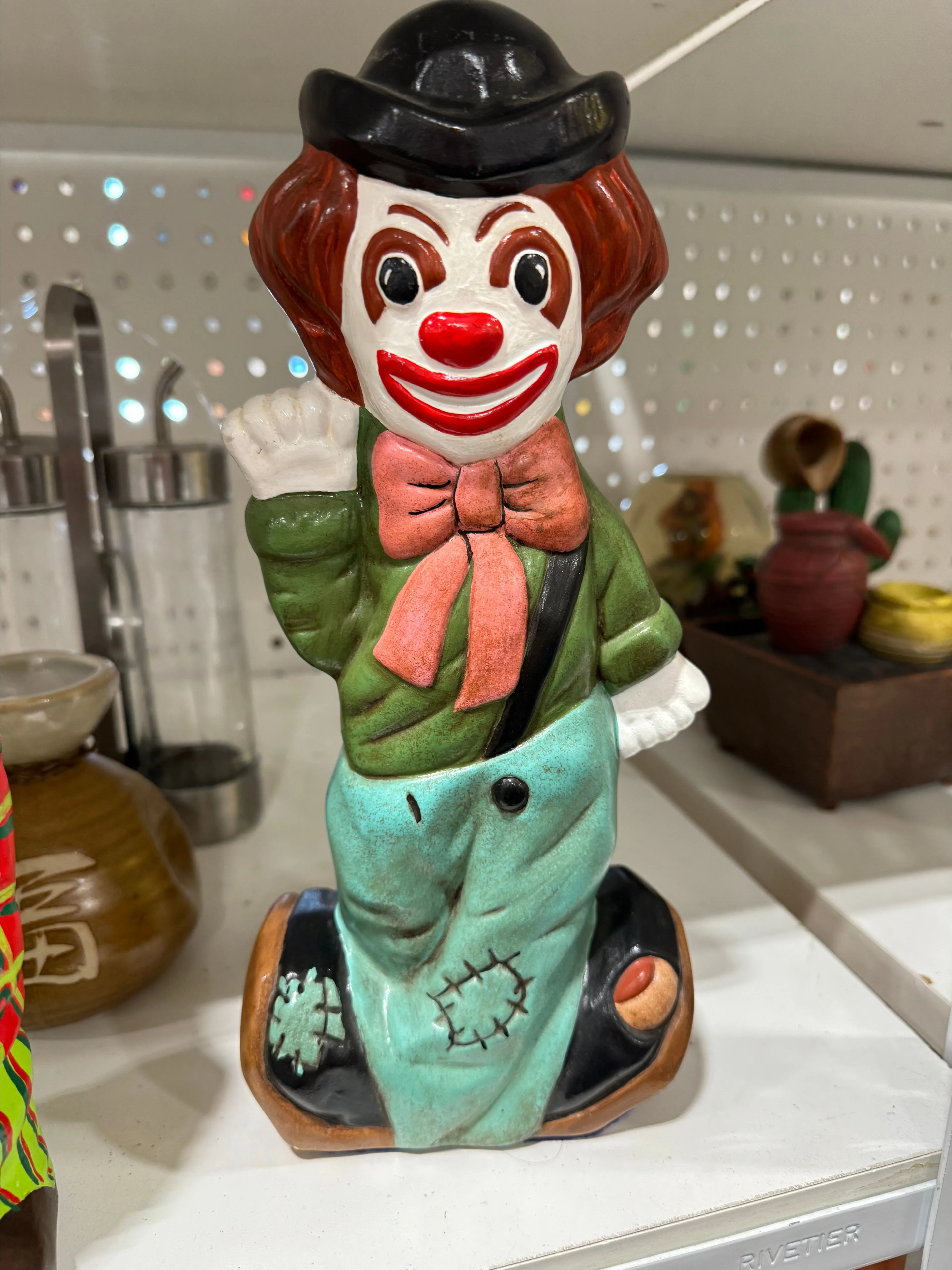 Product image for CERAMIC DOUBLE SIDED CLOWN