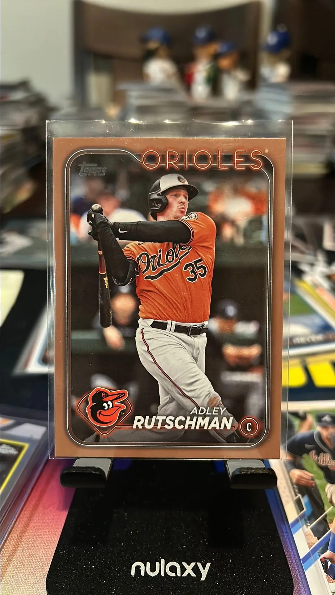 Product image for Adley Rutschman 2024 Topps Series 1 #35 Gold Parallel /2024 Baltimore Orioles