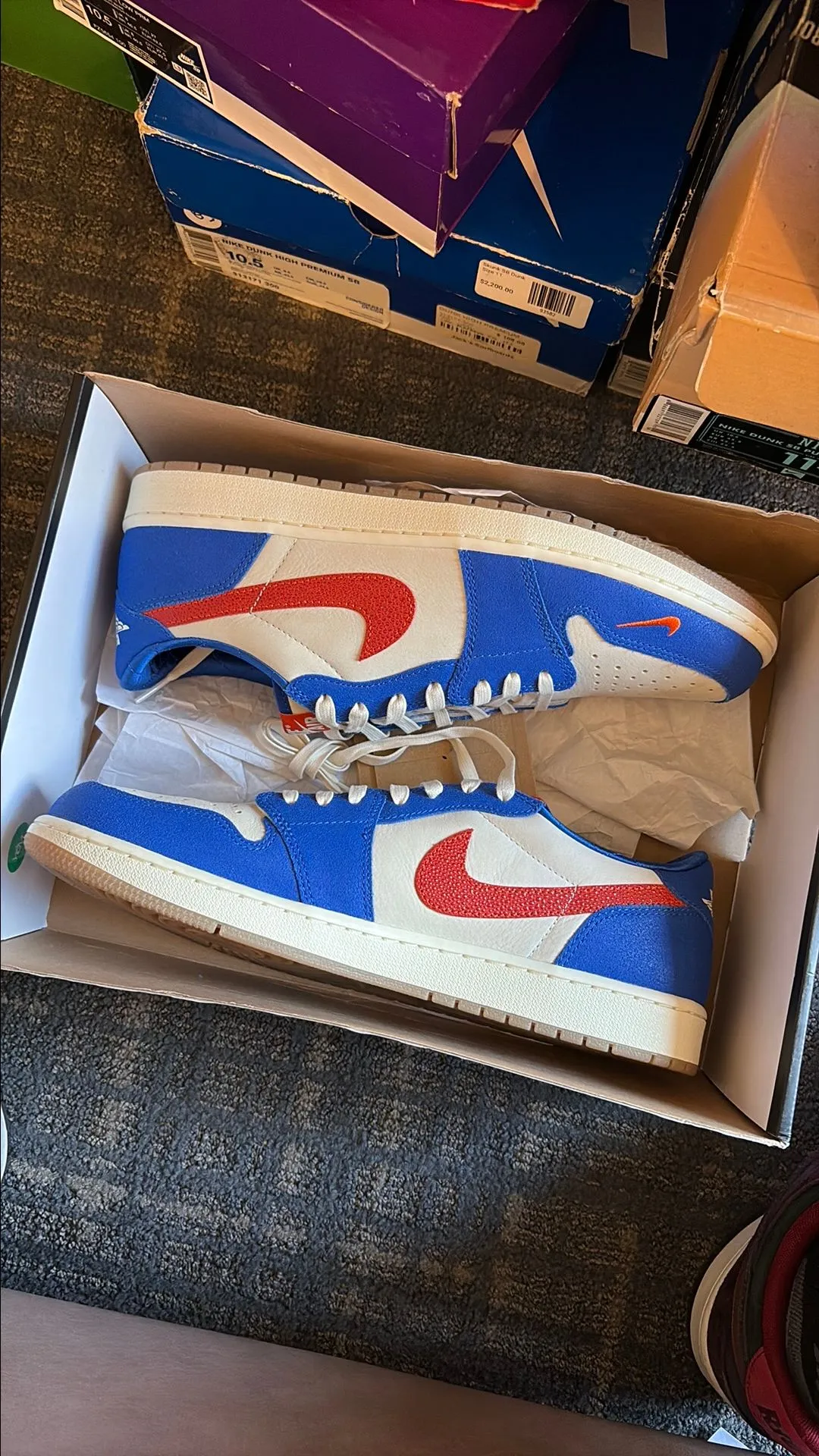 Product image for *PROMO AJ1 LOW OG PE "FLORIDA GATORS" SIZE 13M BRAND NEW