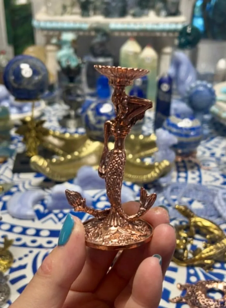 Product image for Rose Gold Mermaid Sphere Holder