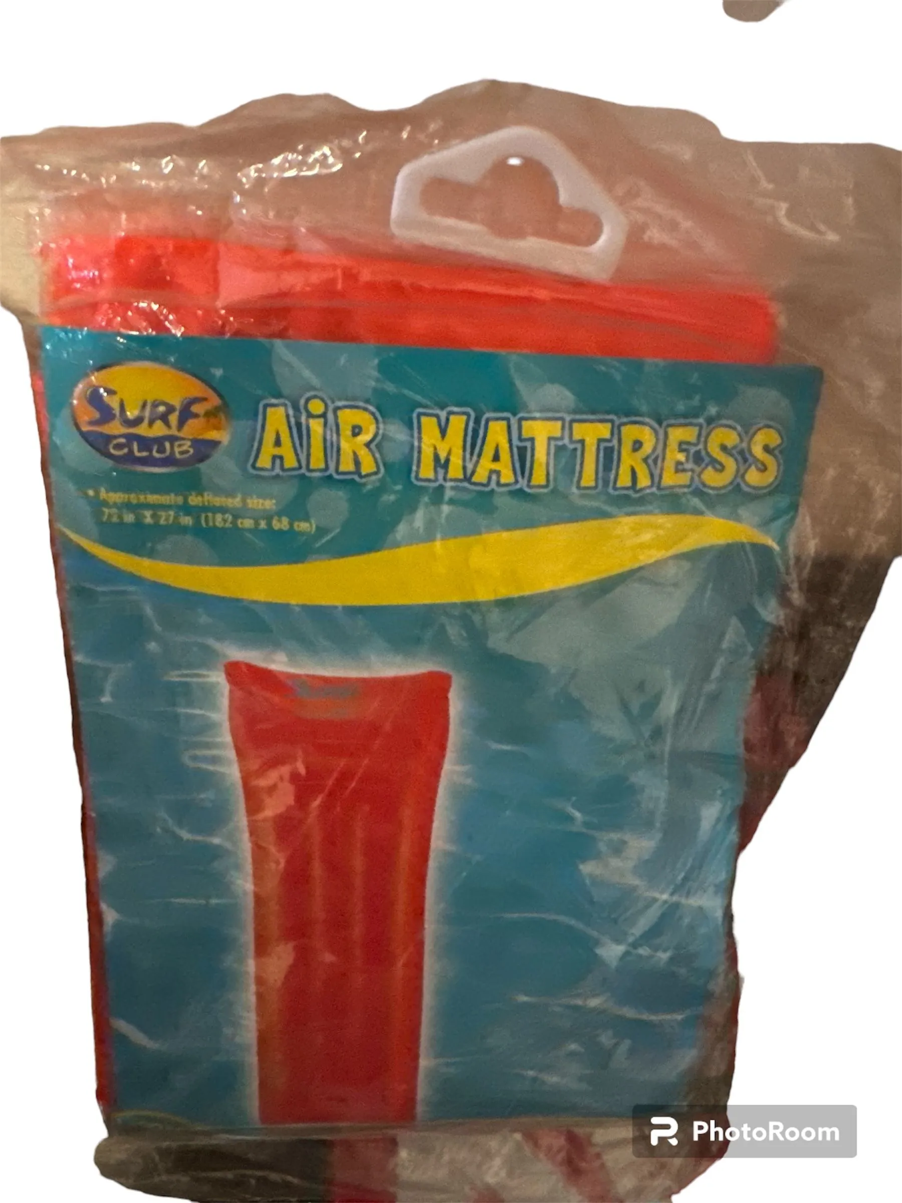 Product image for NEW- SUMMER TIME ORANGE AIR MATTRESS INFLATABLE