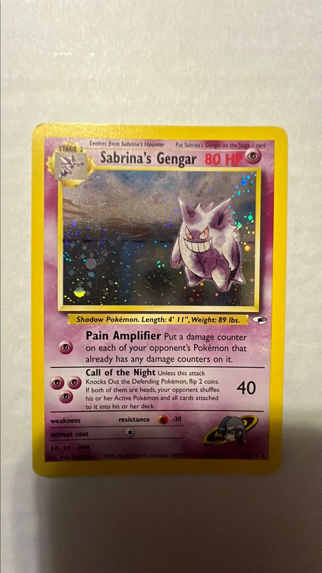 sabrinas gengar pokemon card Sabrina's Gengar Gym Heroes Holo 14/132 CGC 8 – TBC Games main image 1