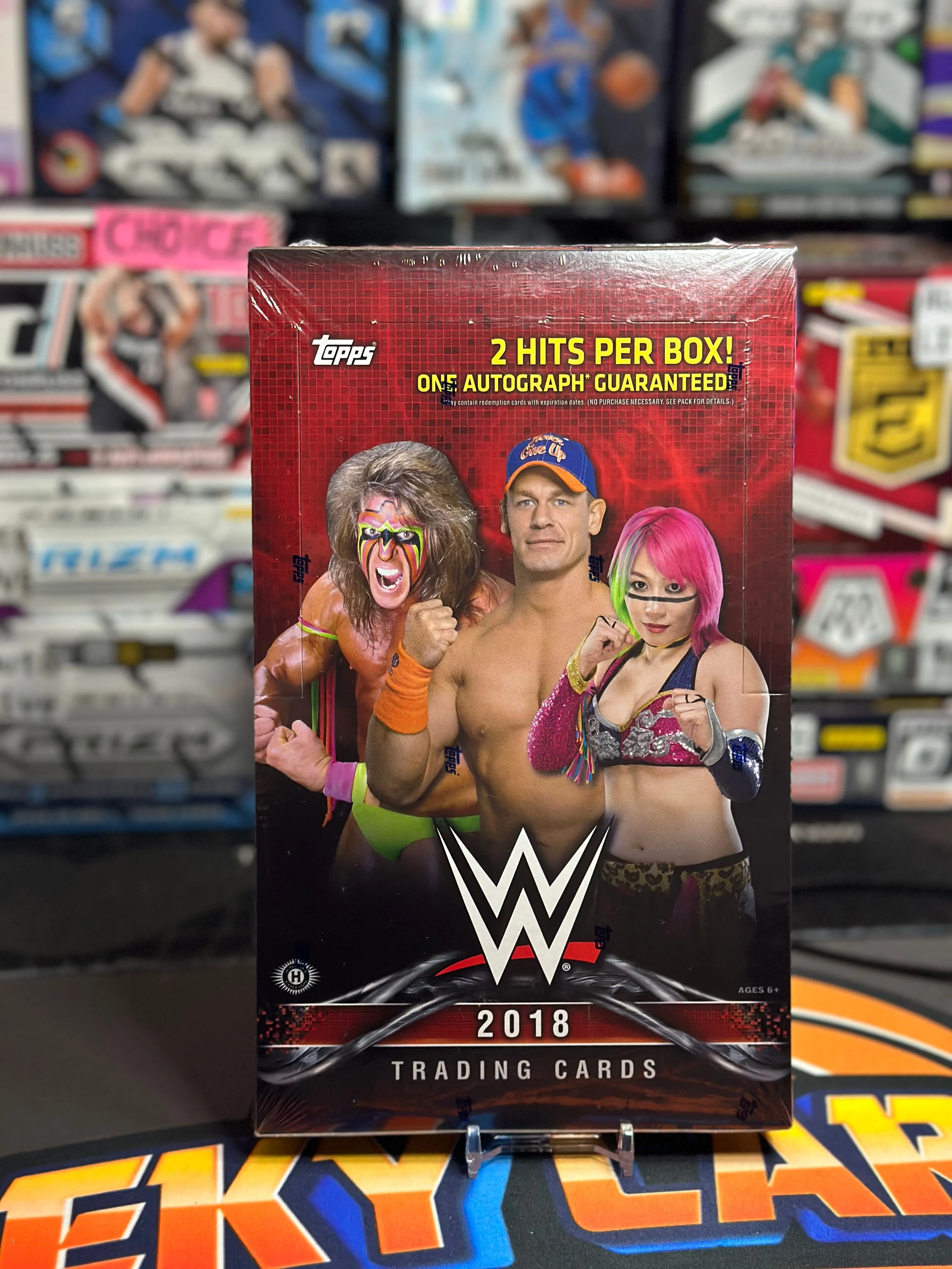 Product image for 1 2018 Topps WWE Hobby Box(Asuka RC Auto/Kiss Cards!)