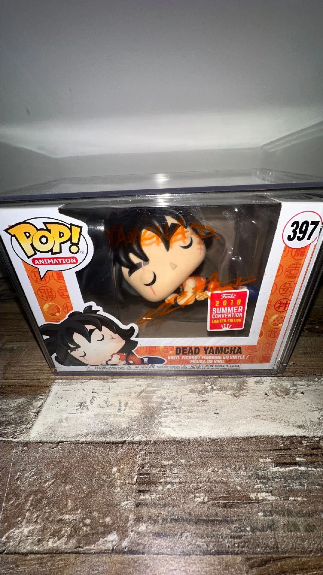 Product image for Dead Yamcha Signed Chris Sabat! JSA CERTIFIED with wolf fang fist winner card!