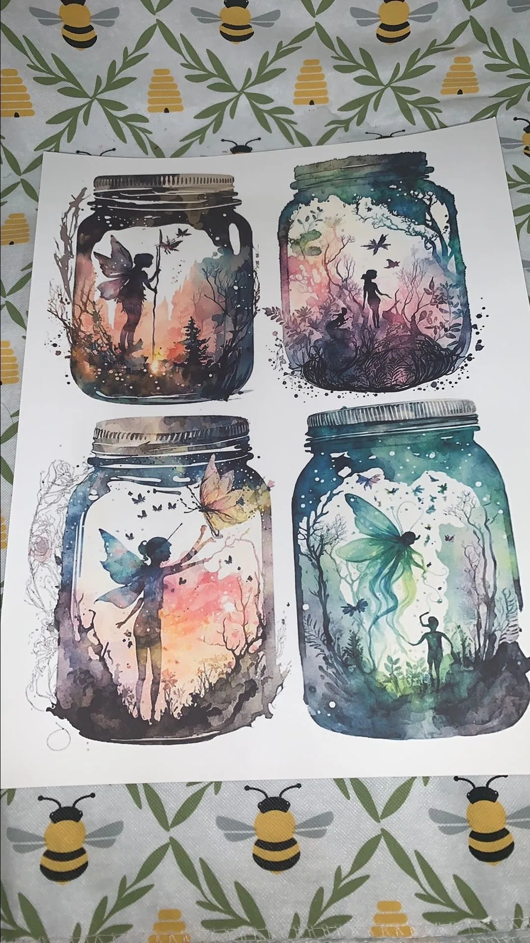 Product image for Fairy in Mason Jar Printable