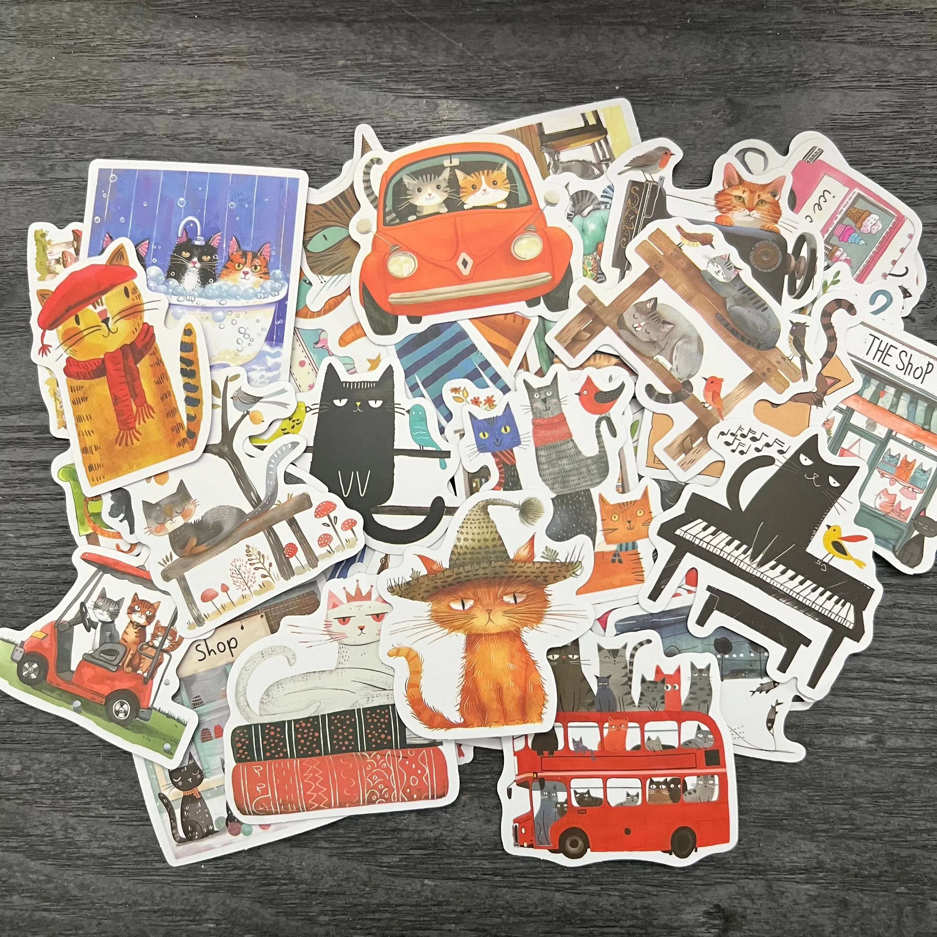 Product image for 00 5 (five) Random Cat Stickers
