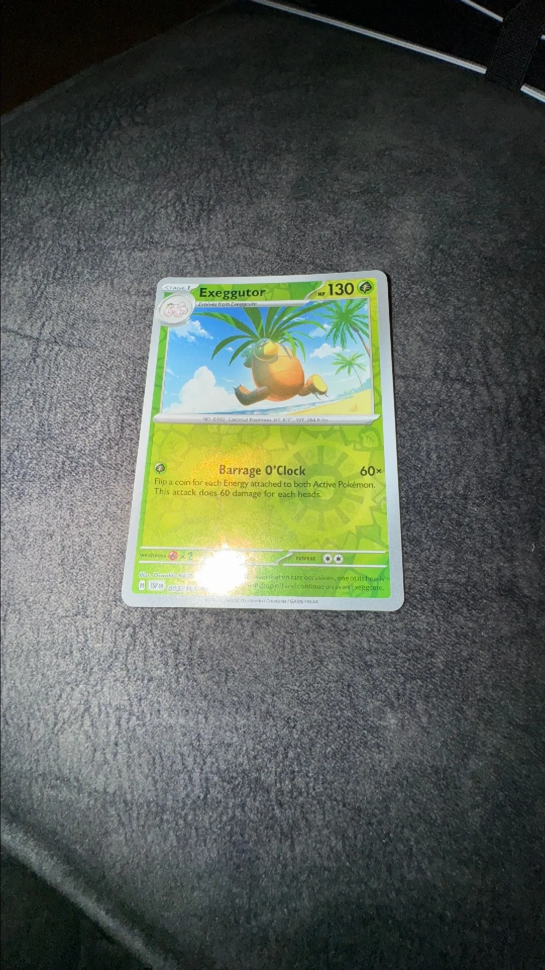 Product image for 003/191 EXEGGUTOR  POKEMON SCARLET & VIOLET SURGING SPARKS REVERS HOLO