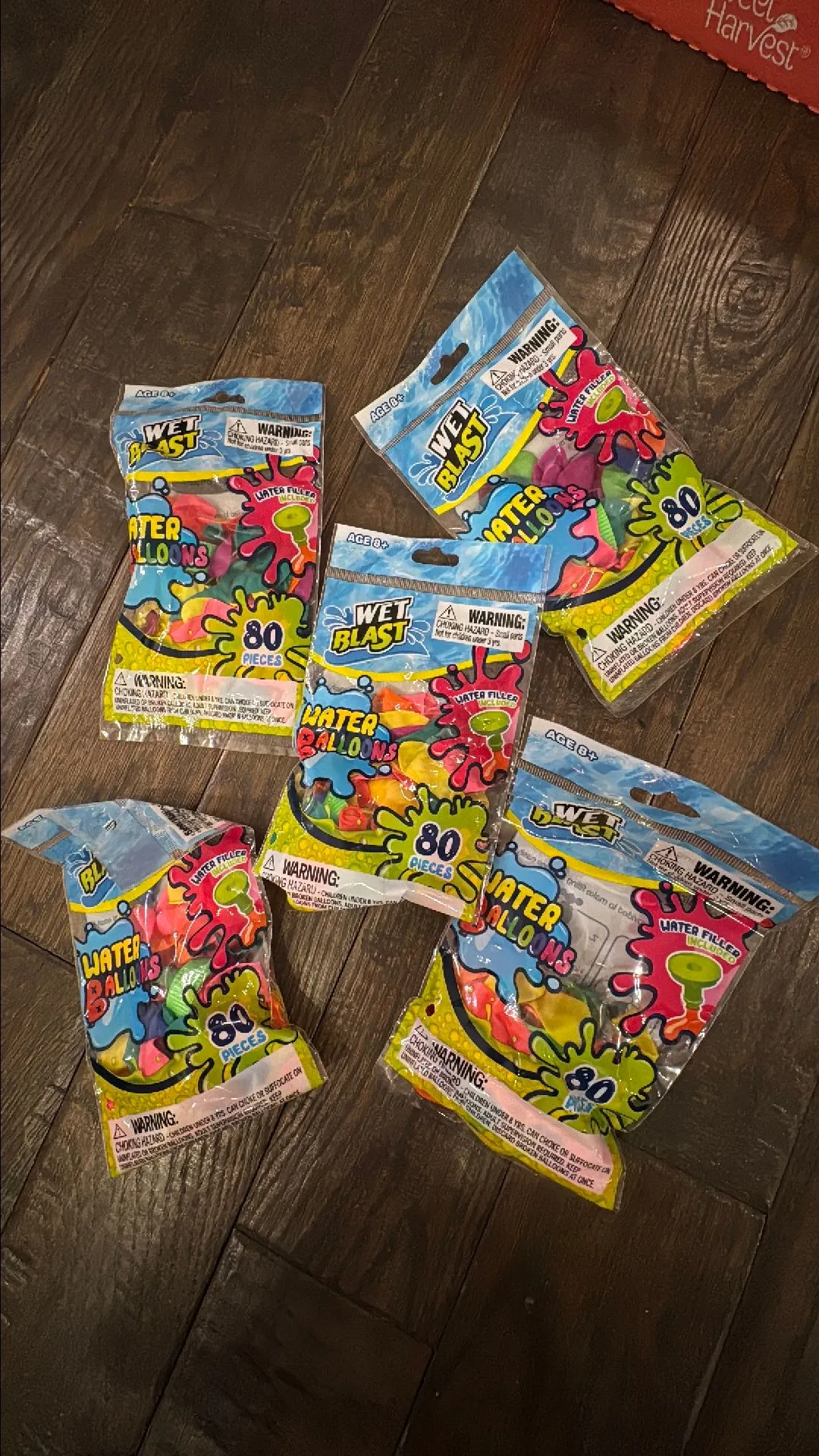 Product image for Lot of 5 pkgs water balloons - 80 in each bag