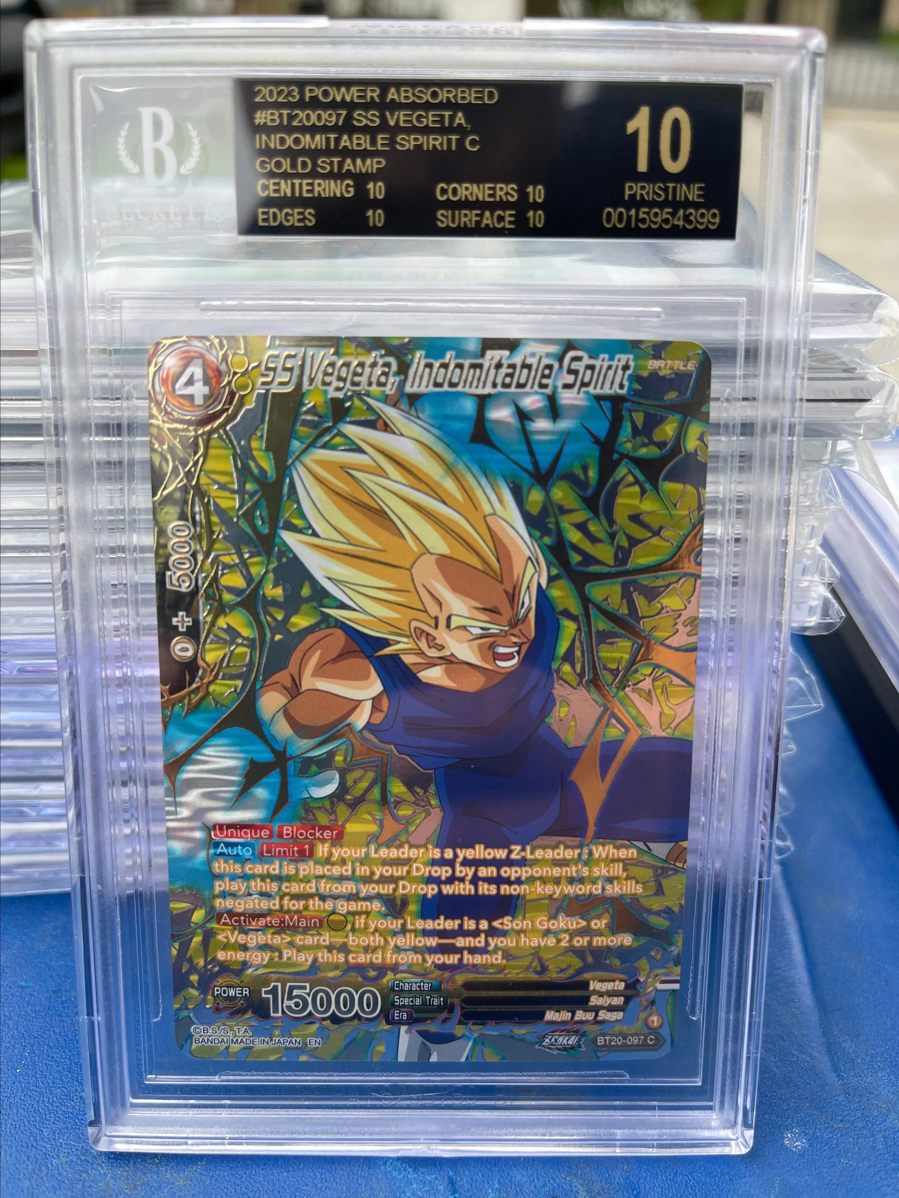 Product image for SS Vegeta, Indomitable Spirit Black Label BGS 10