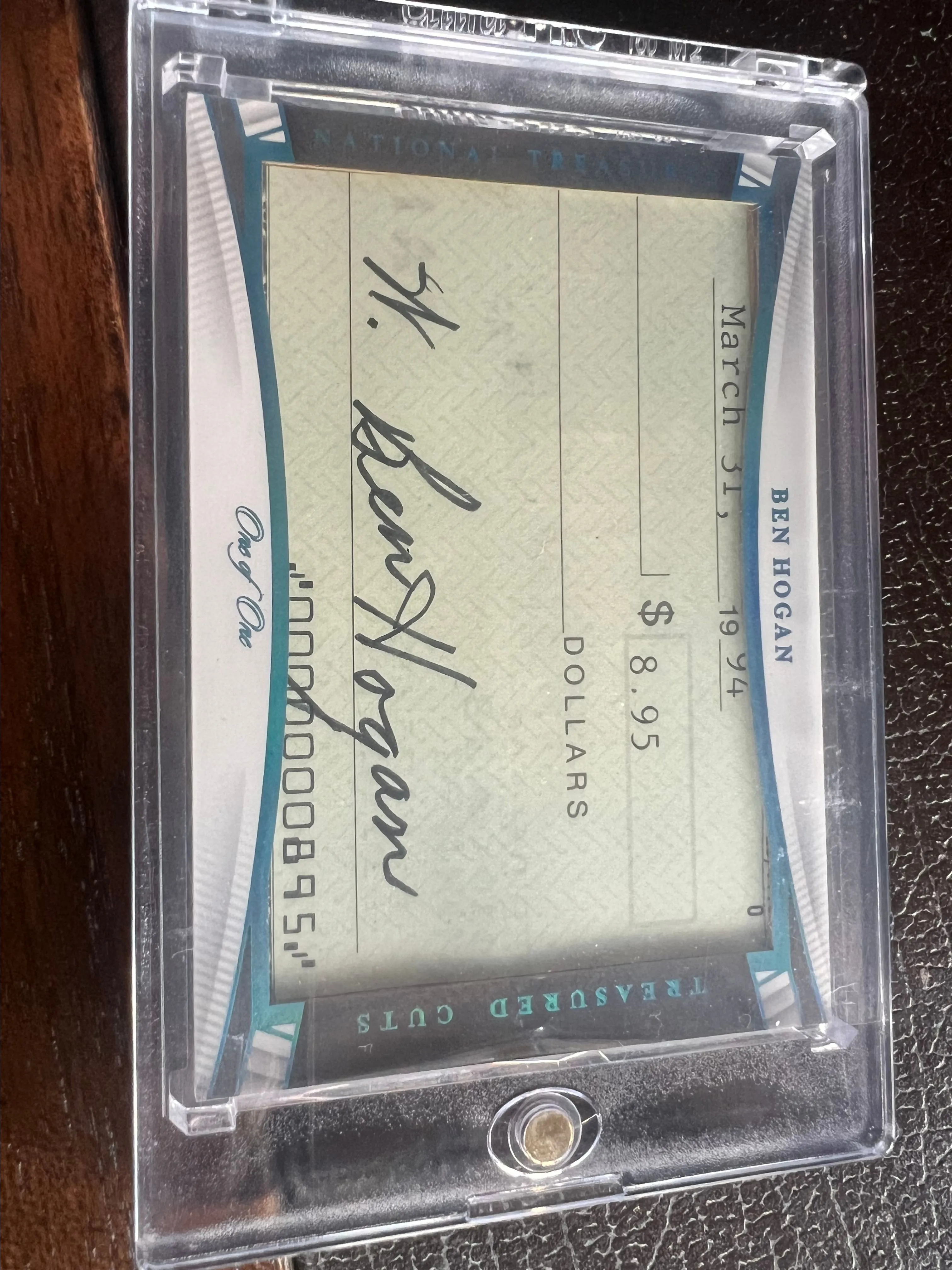 Product image for Ben Hogan 2022 national treasures 1/1 cut auto