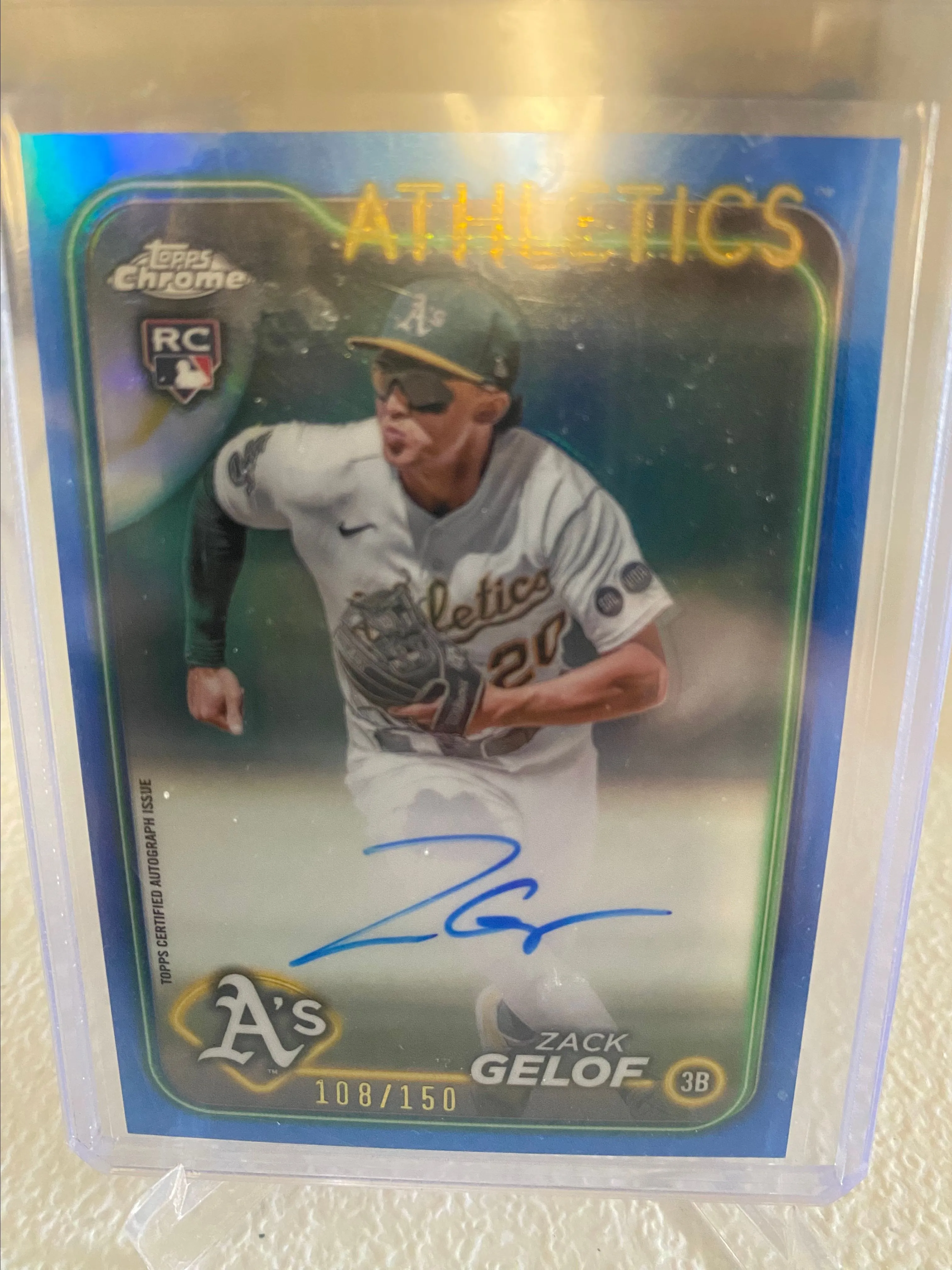 Product image for Zack Gelof RC on card auto /150