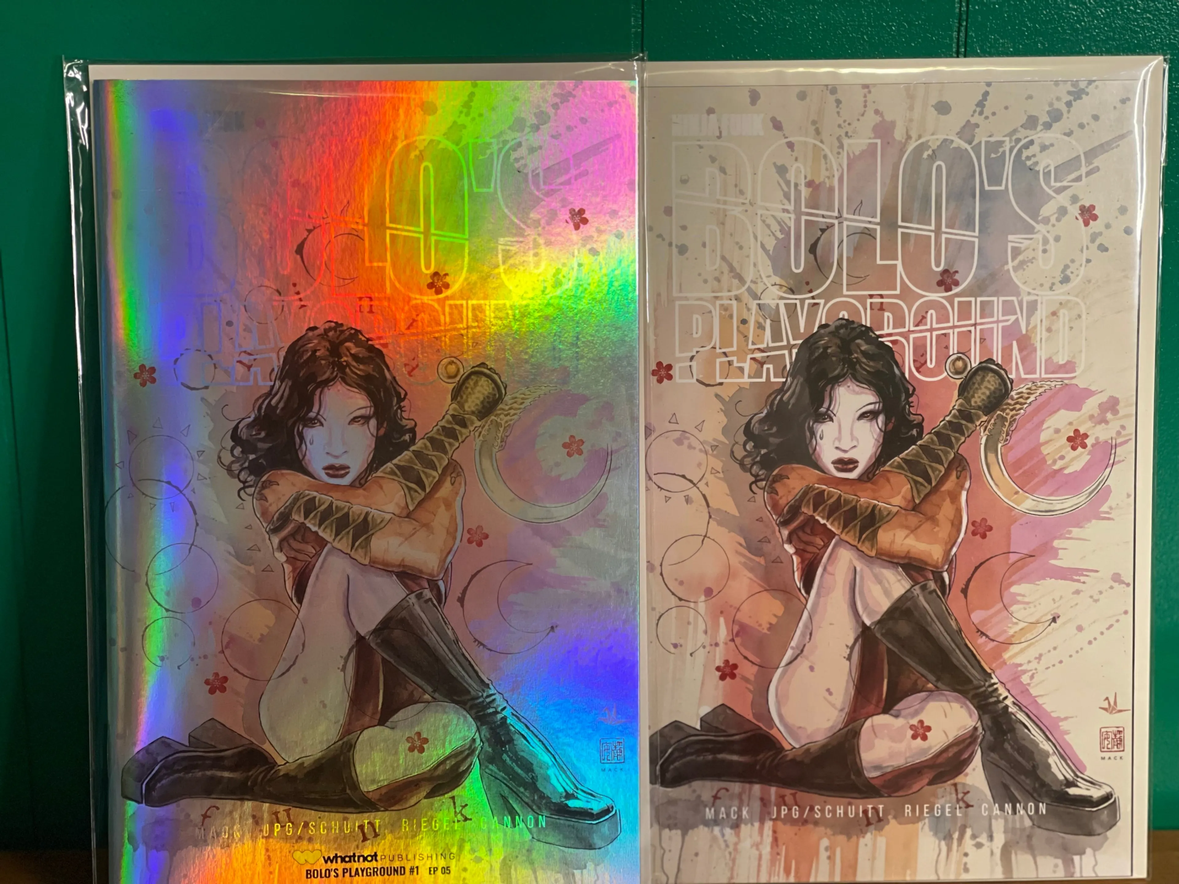 Product image for Bolo’s Playground #1 Secret reveal Incentive variant, raw and foil.