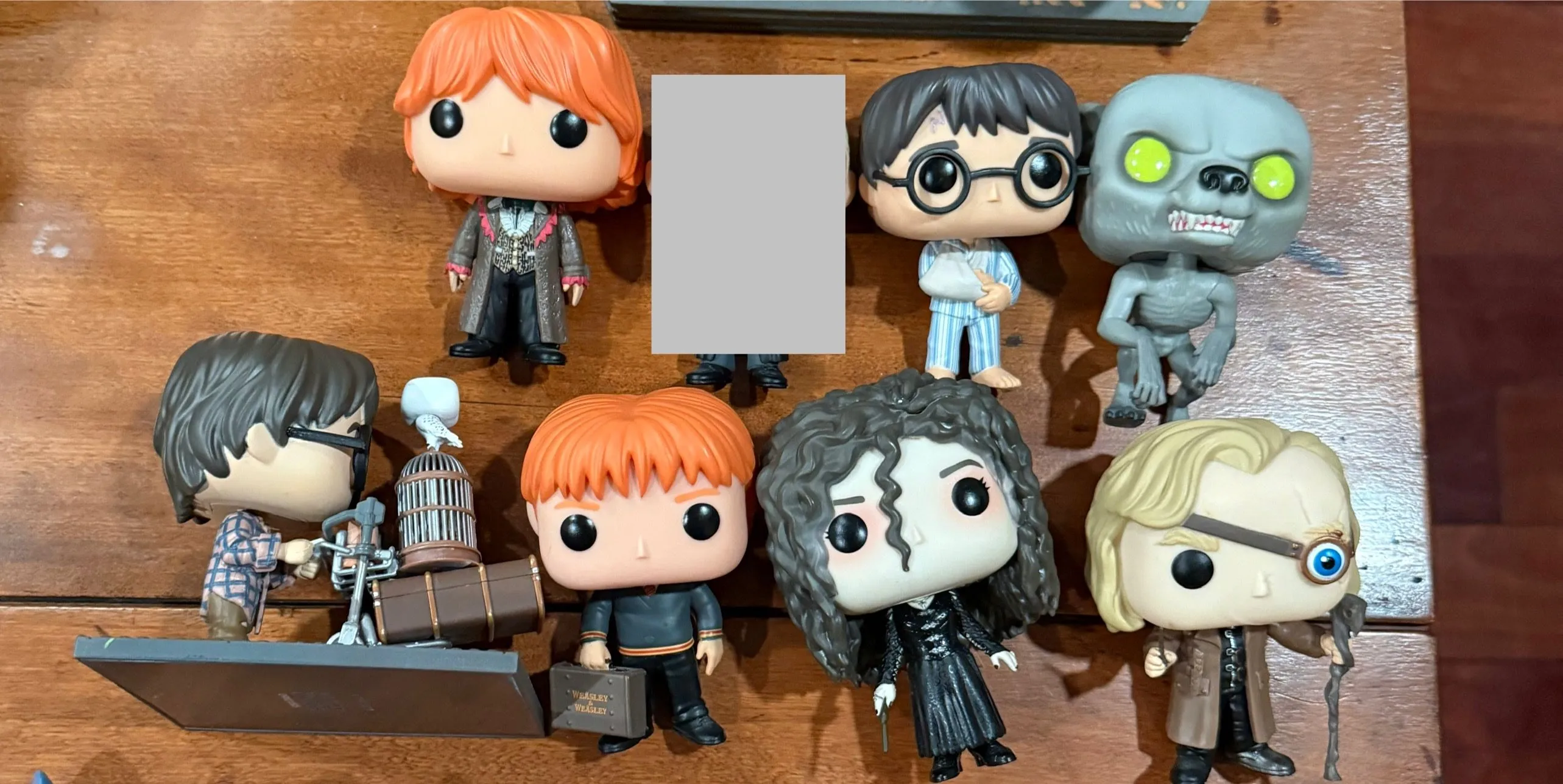 Product image for 7 Harry Potter Funko pops. Out of box.