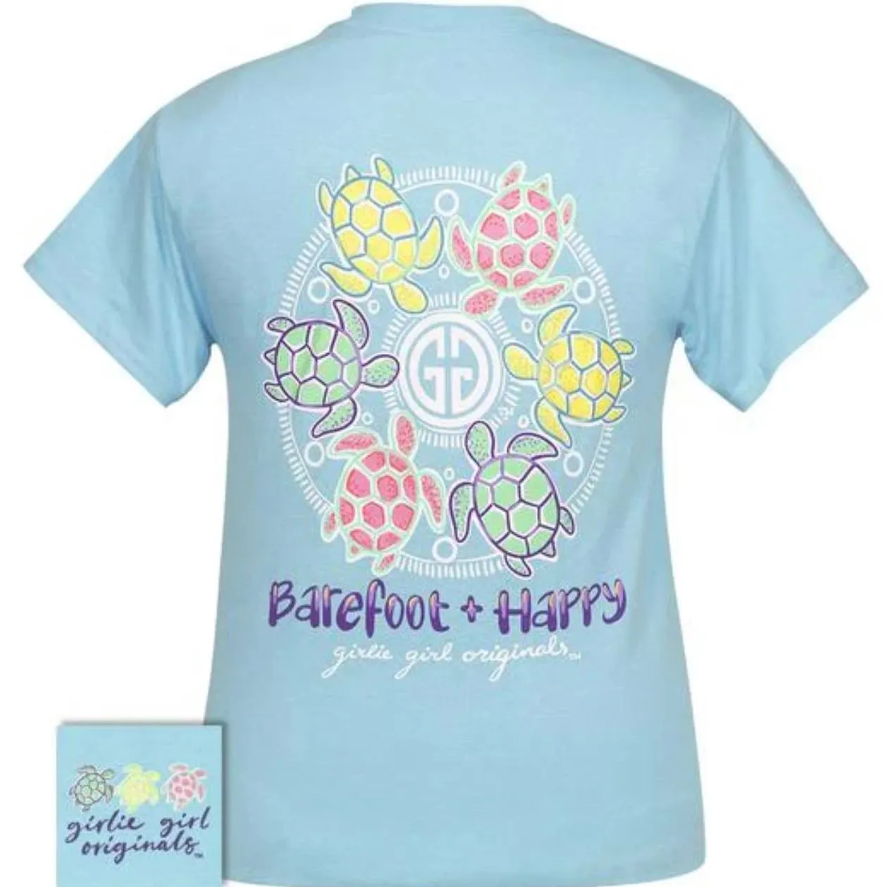 Product image for Girlie Girl Originals Barefoot & Happy T Shirt