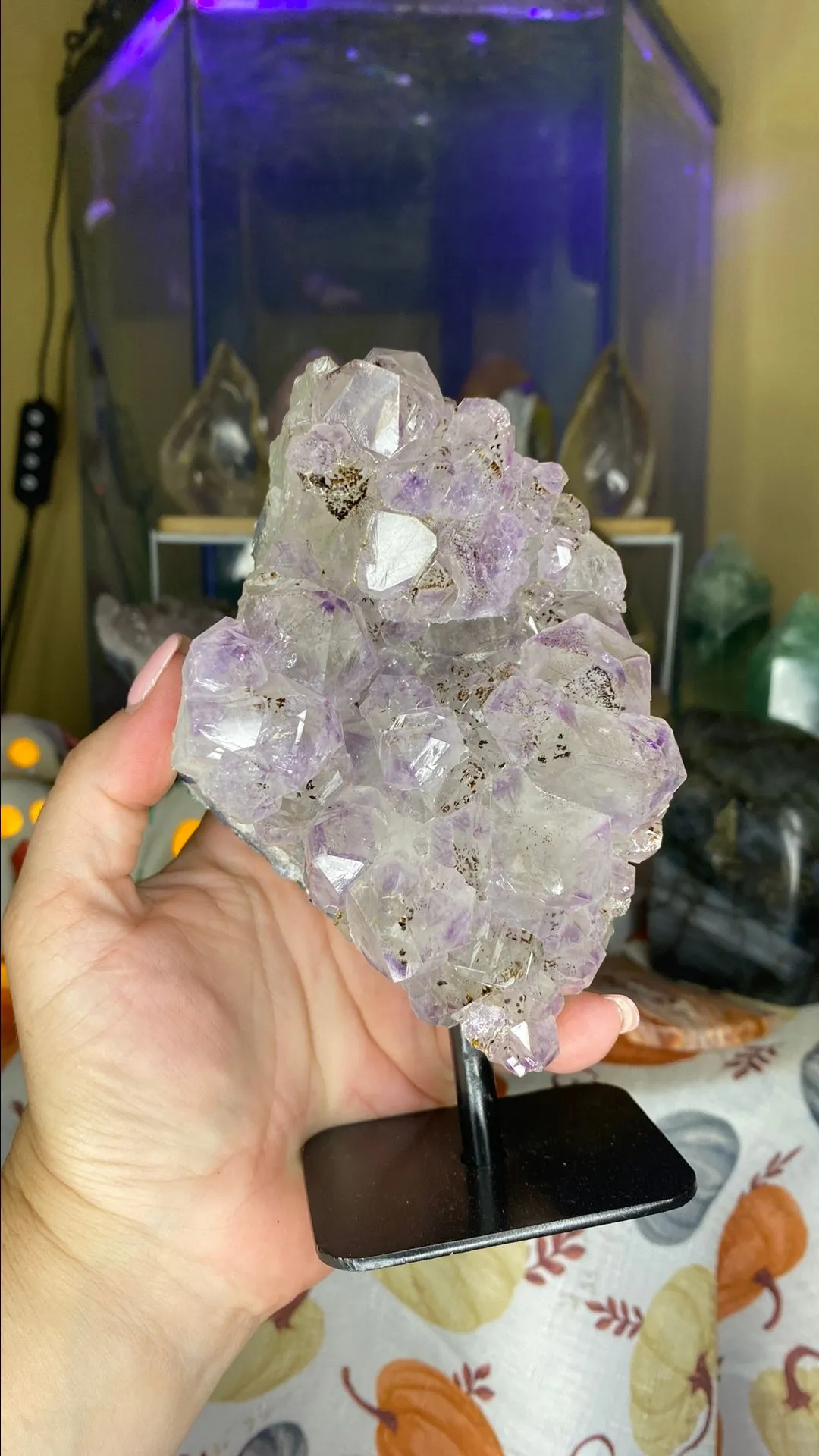 Product image for Amethyst cluster on stand