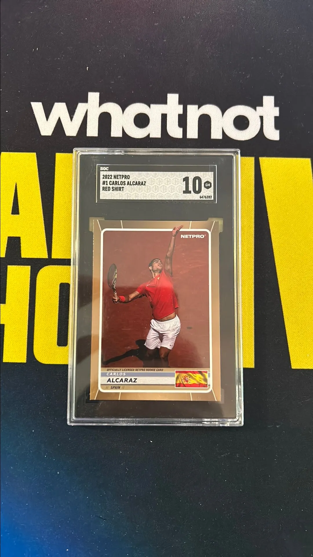 Product image for 2022 Netpro Carlos Alcaraz SGC Red Shirt 10