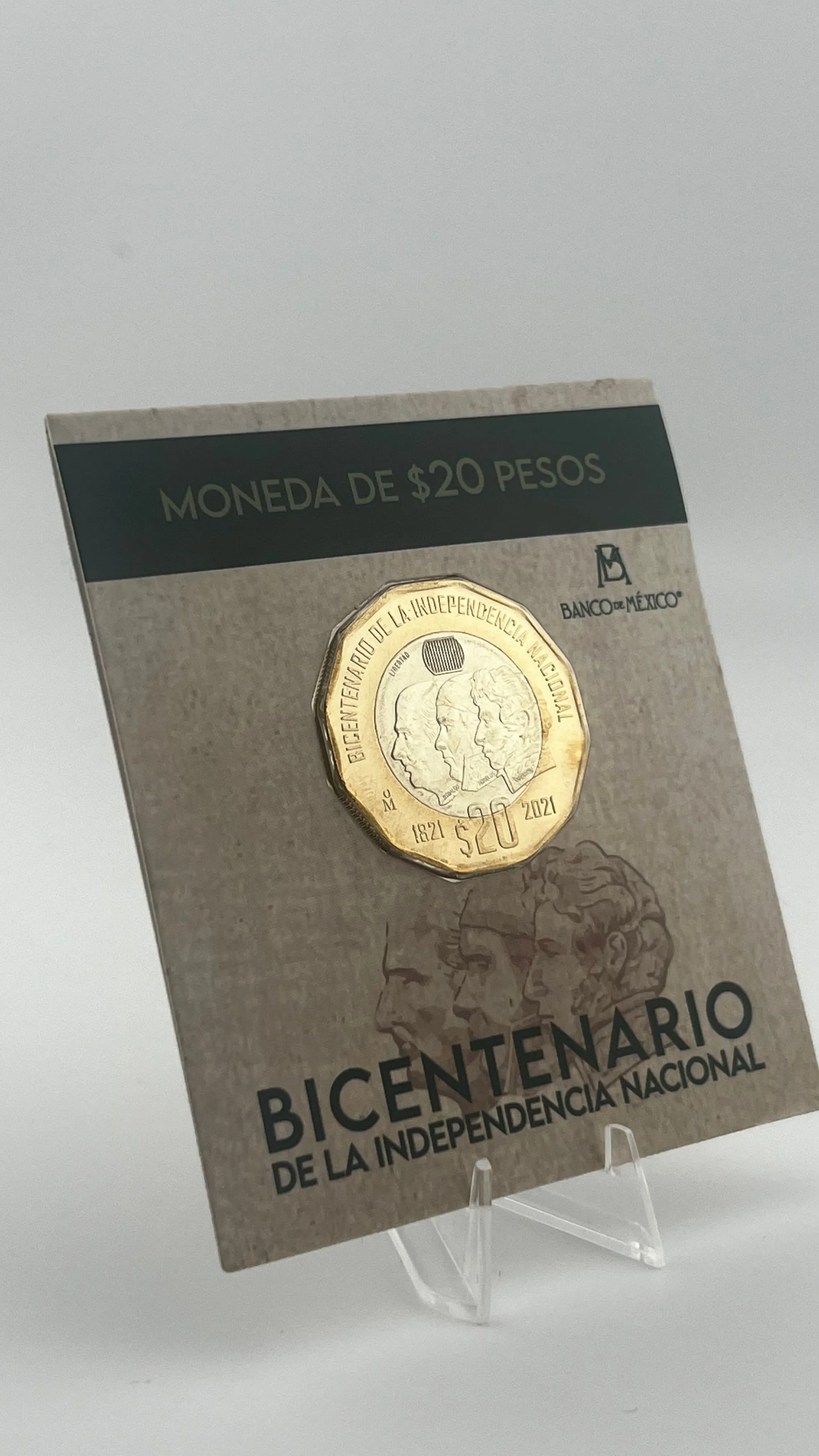 Product image for 2021 Mexico 20 Pesos Bimetallic Coin Bicentenario de la Indepencencia Nacional