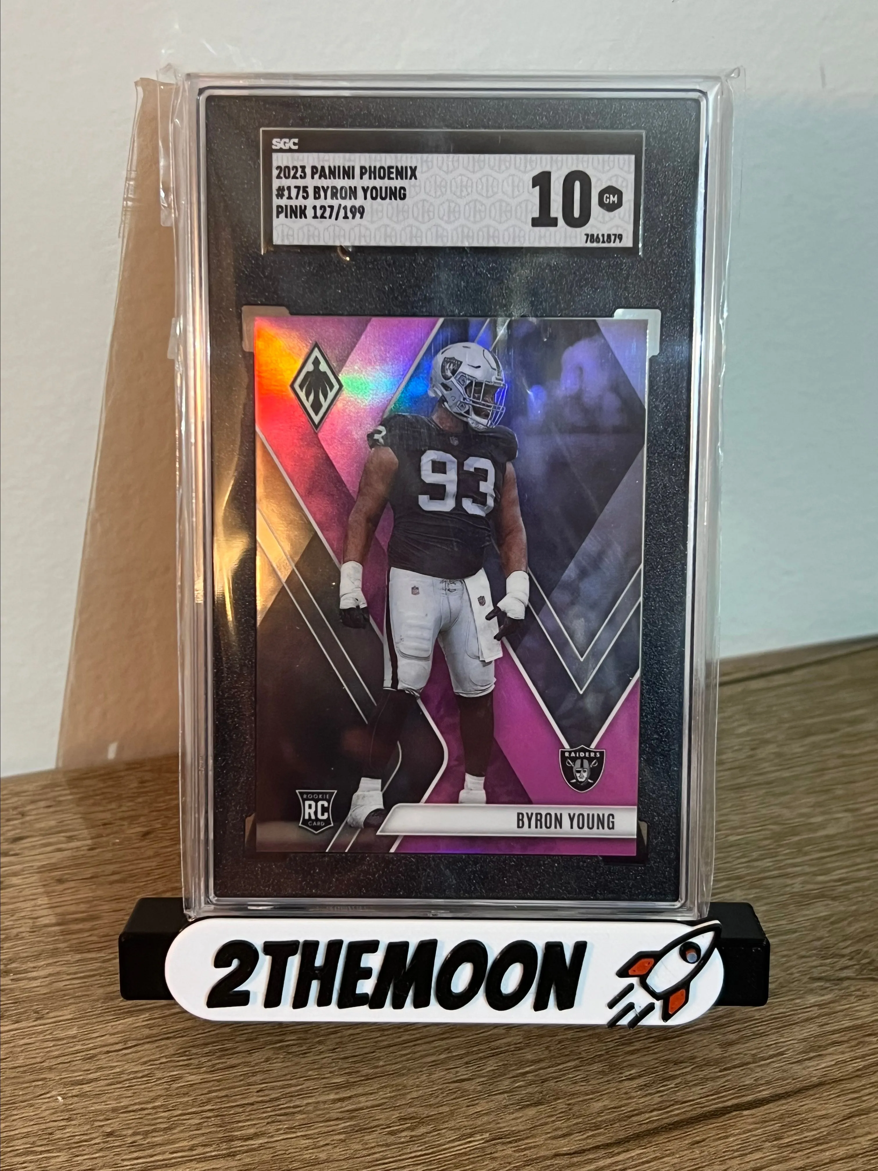 Product image for Byron Young Pink Phoenix Rookie /199 SGC 10