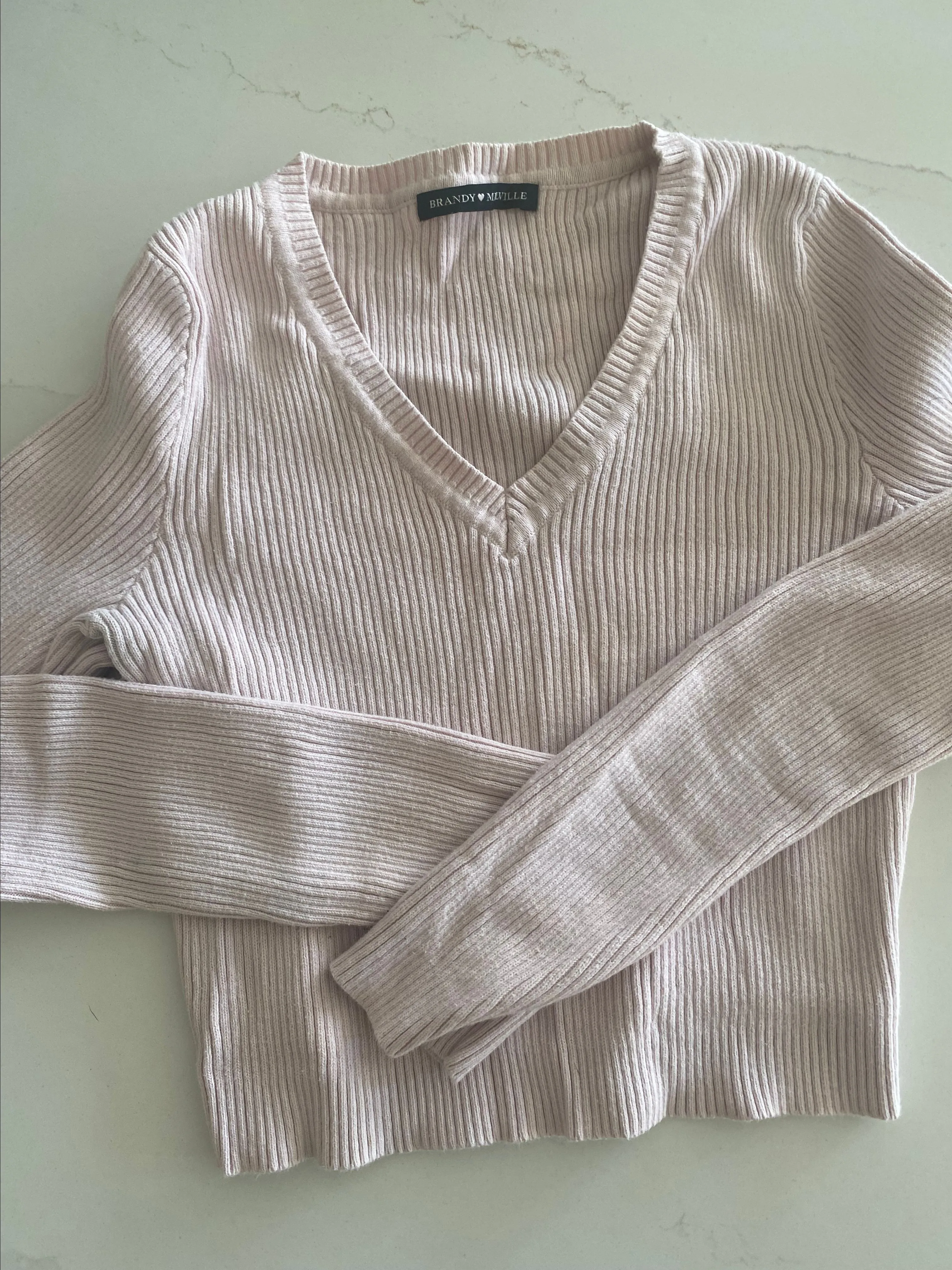 Product image for Crop long sleeve sweater