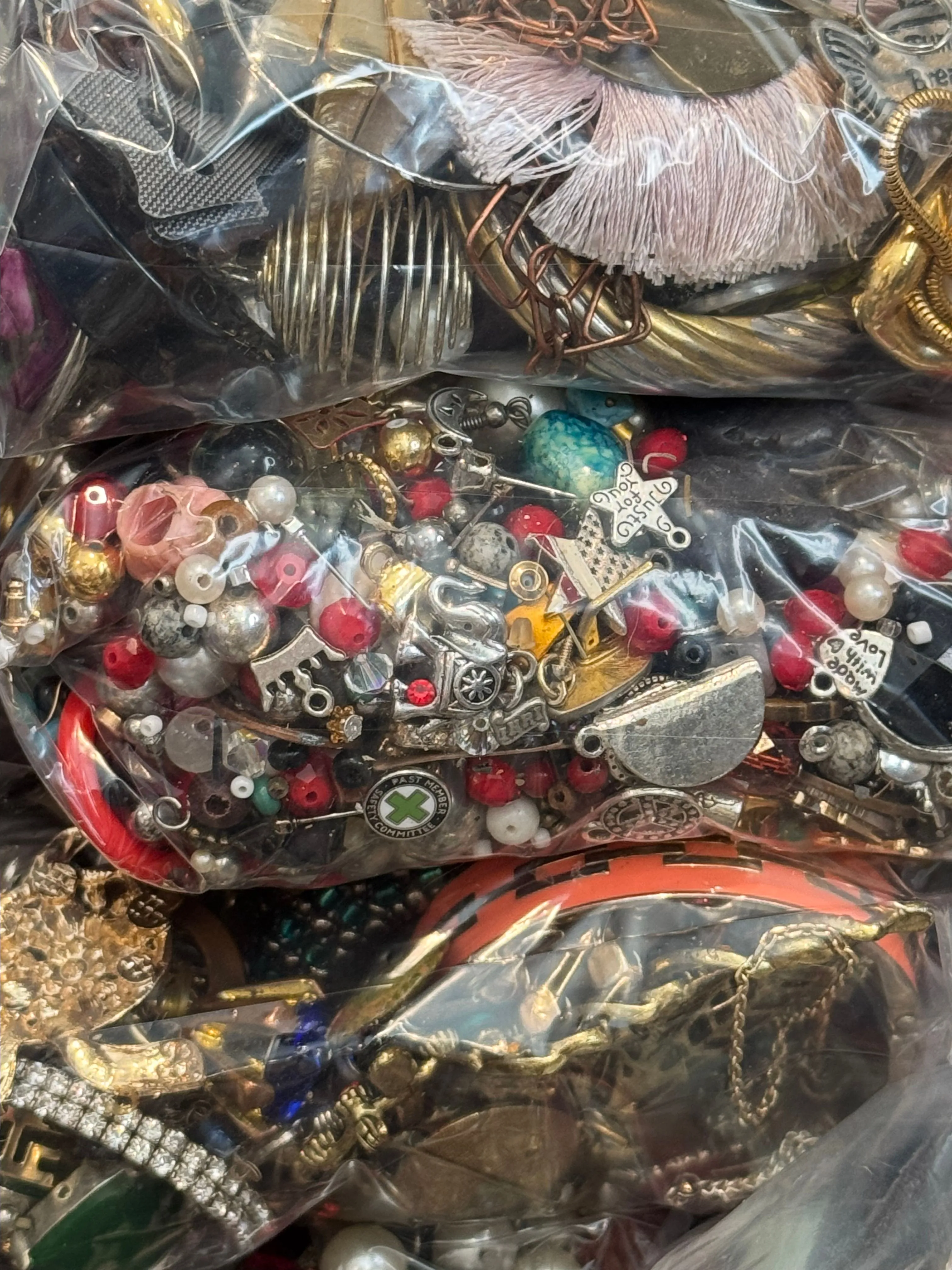 Product image for 1 lb bag of craft jewelry