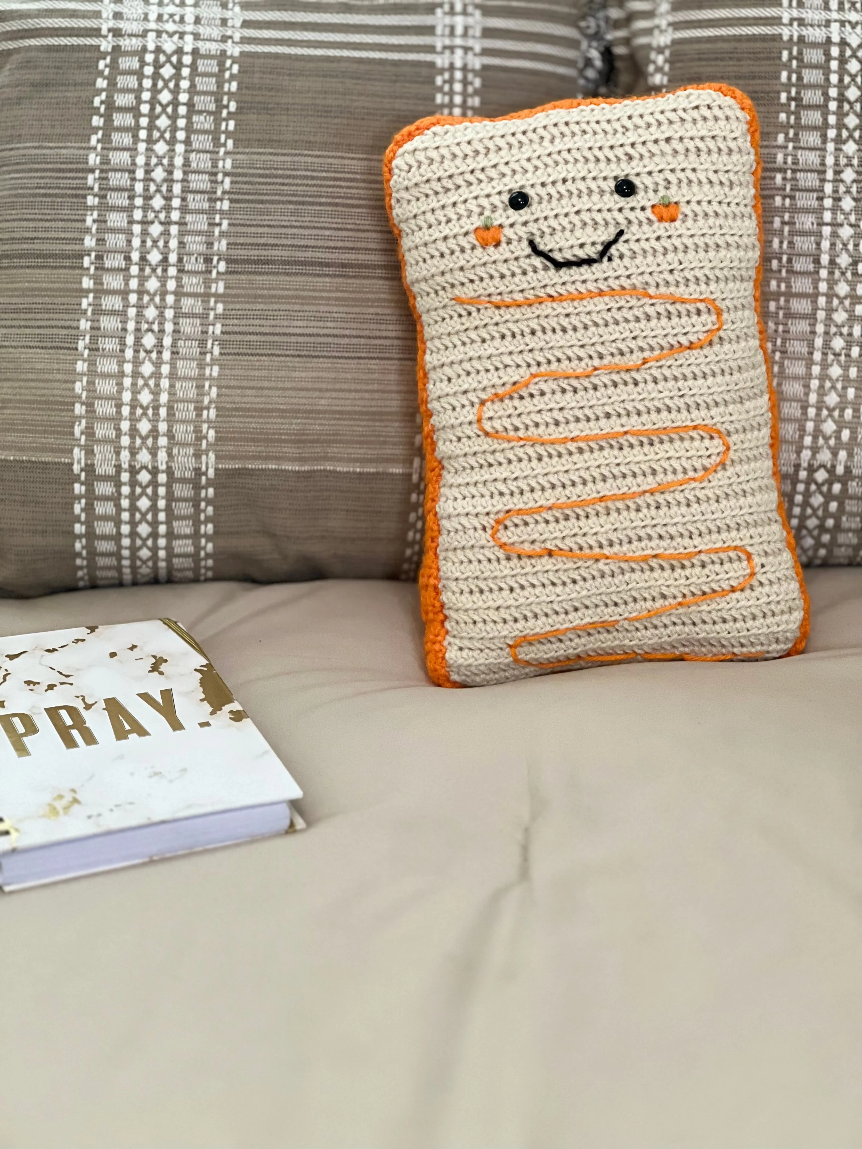 Product image for Crochet pumpkin poptart plushy