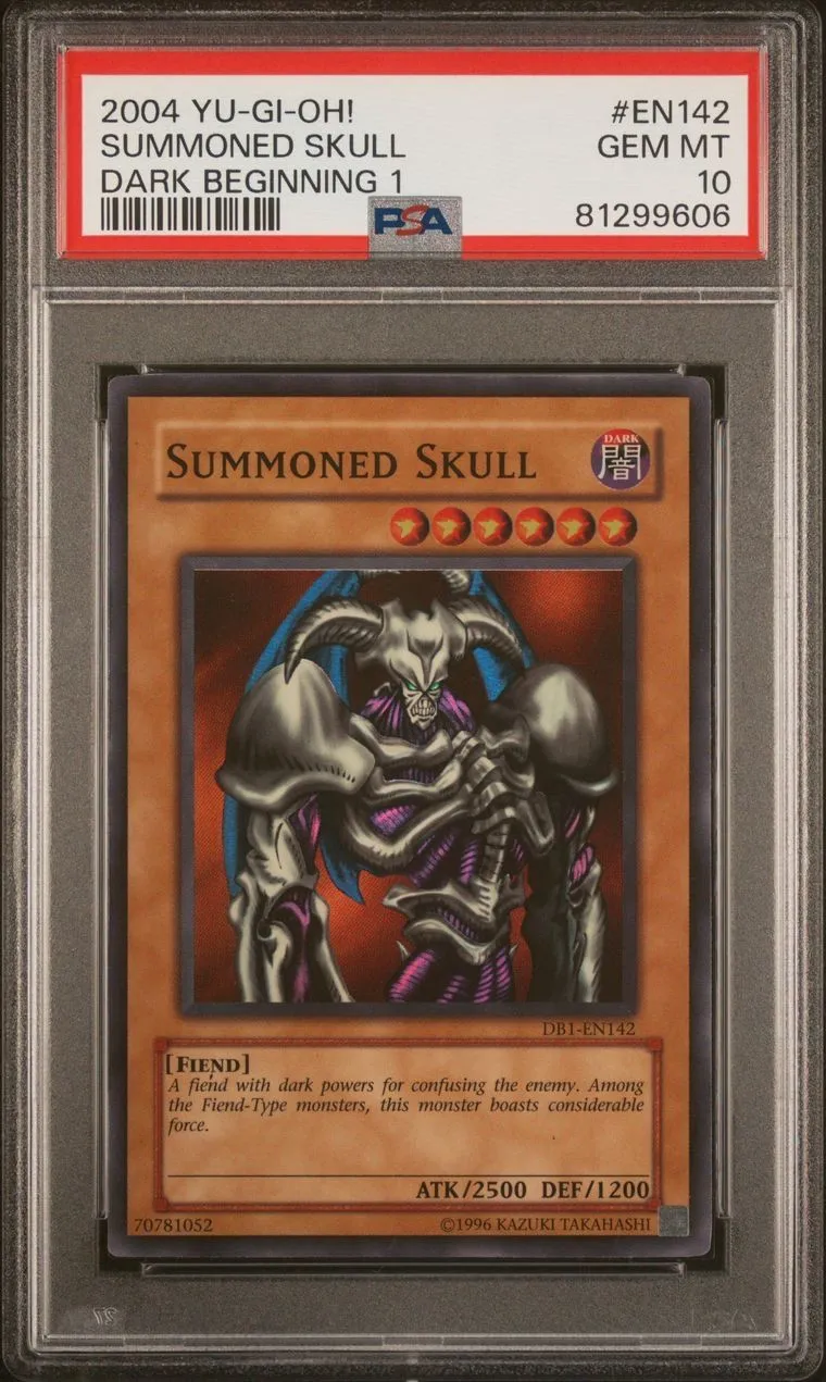 Product image for PSA 10 Yu-Gi-Oh! 2004 Summoned Skull DB1-EN142