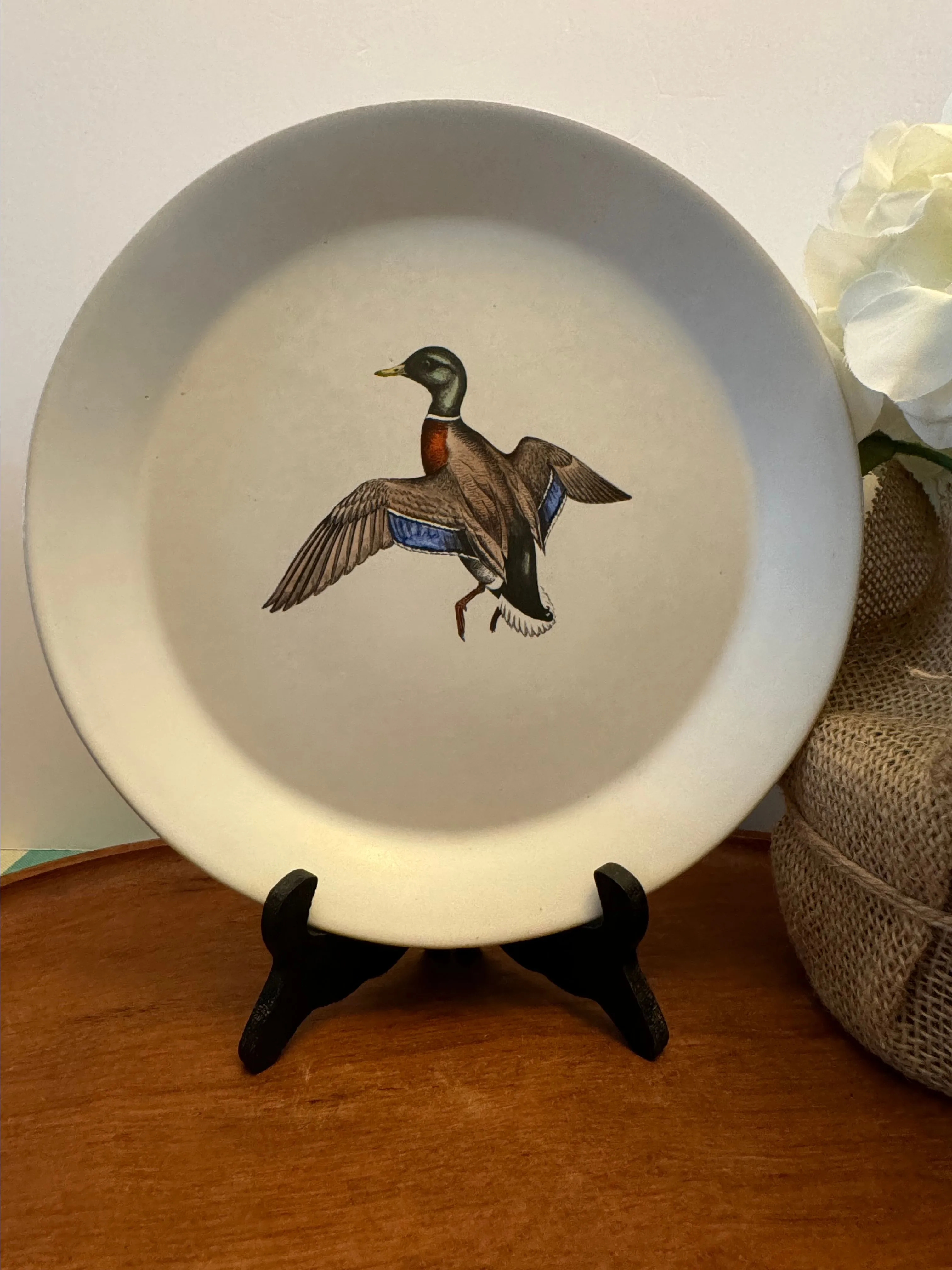 Product image for Bennington Potters VT Duck Dinner Plate