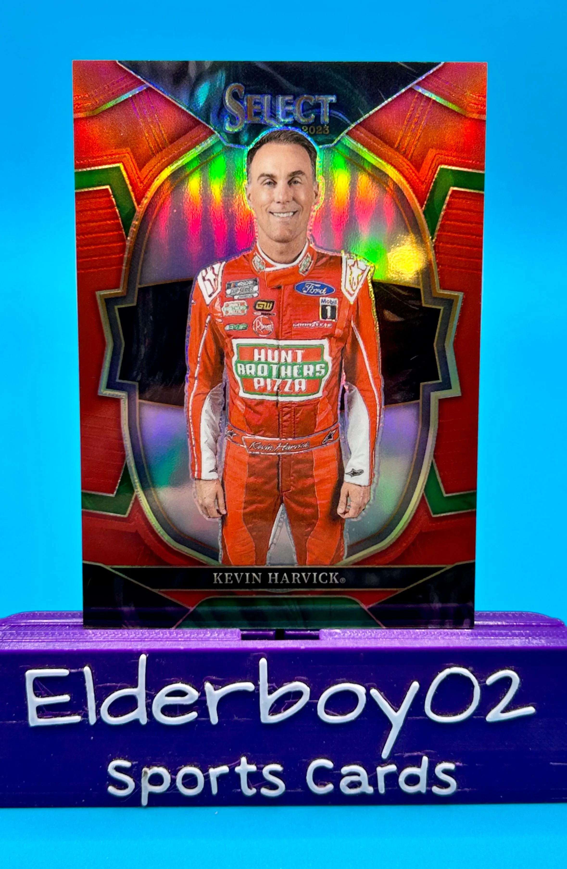 Product image for Kevin Harvick 79/99 Select Red Prizm 2023 Panini Chronicles Racing Nascar