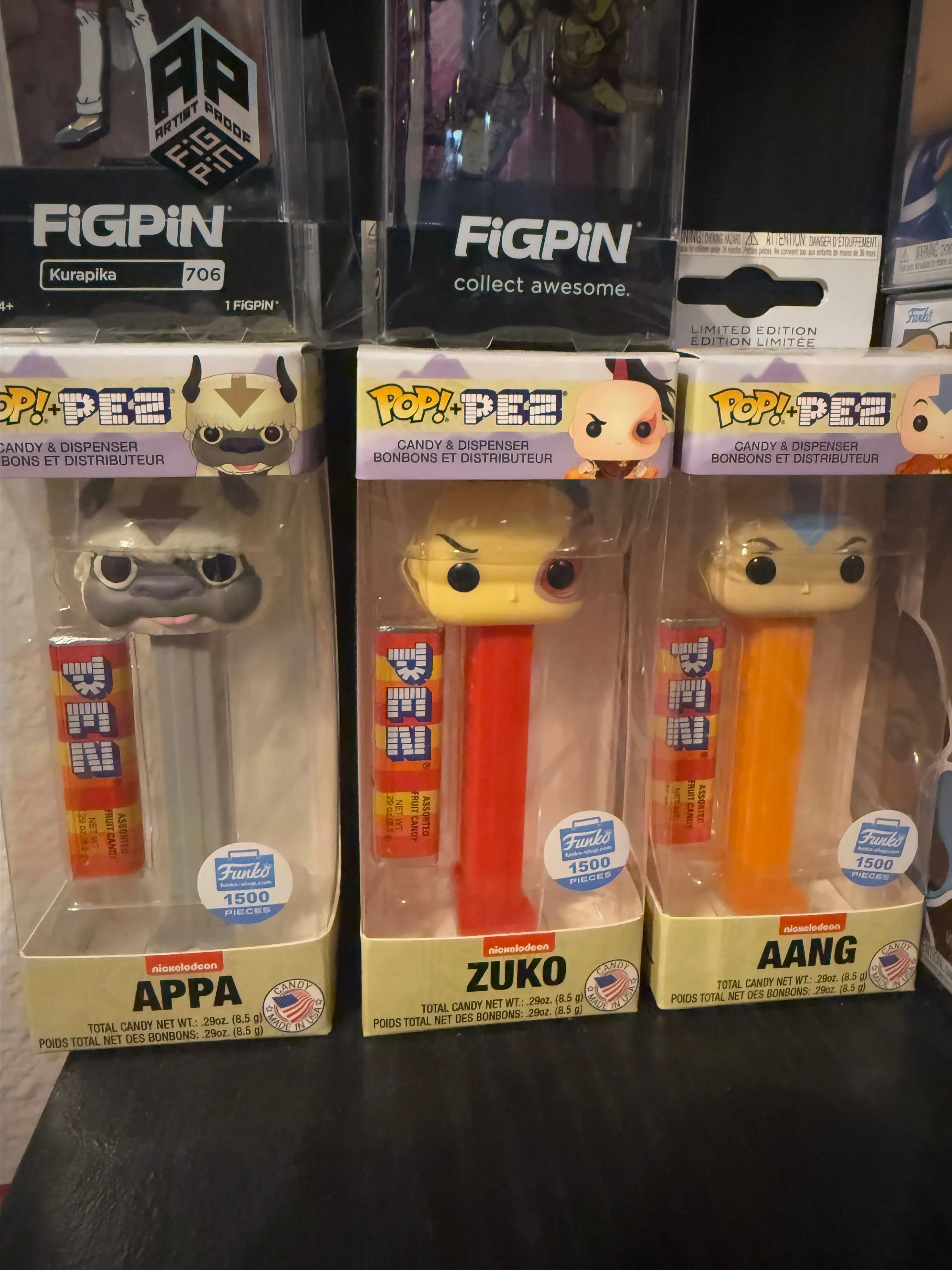 Product image for Funko Pez Appa Zuko Anng Set.