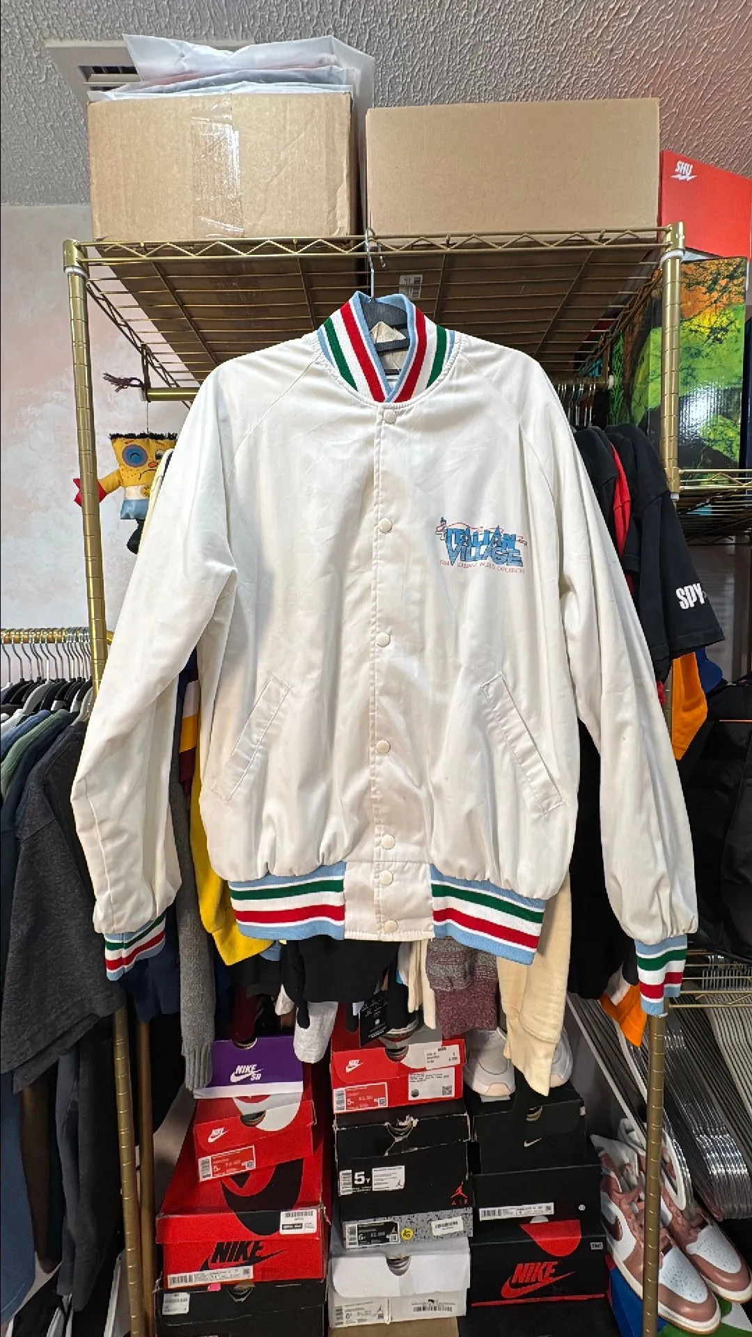 Product image for Vintage 1984 Louisiana World Expo Italian Village Bomber 24x27
