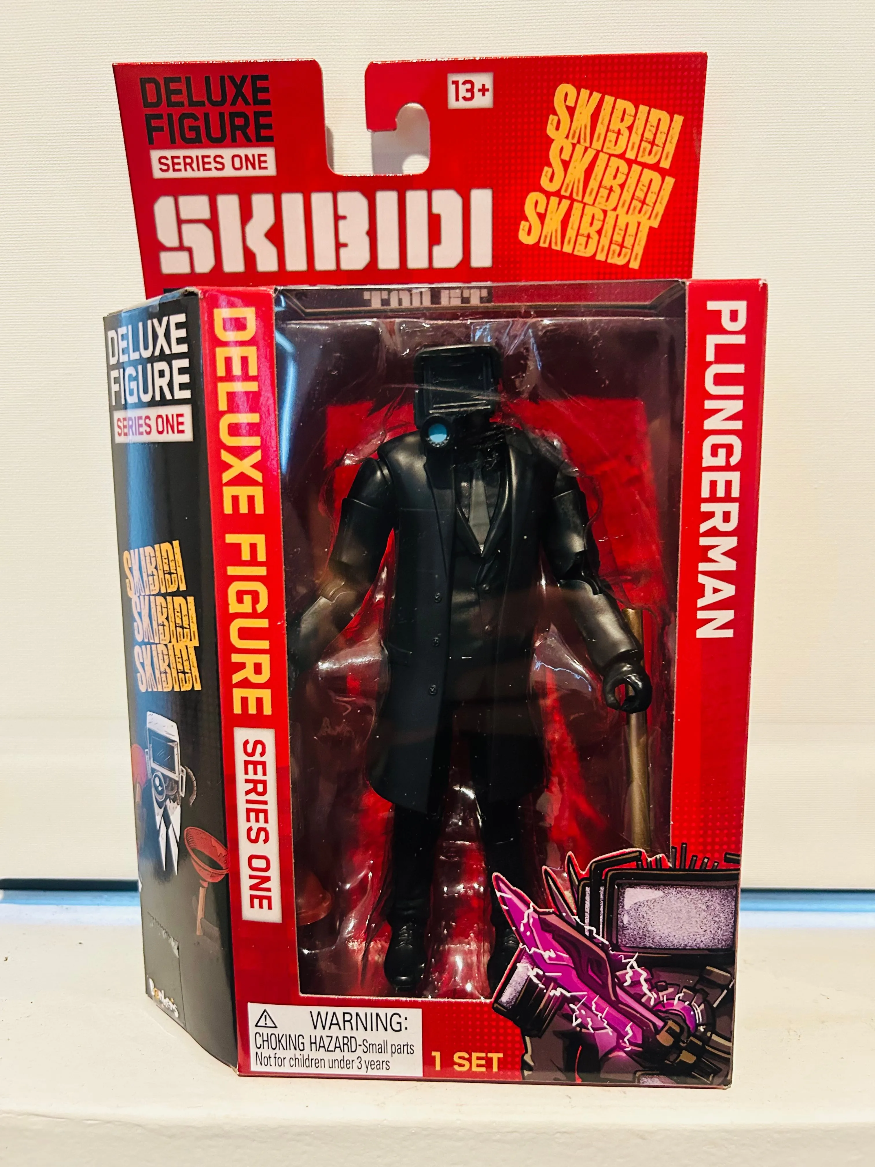 Product image for SKIBIDI TOILET PLUNGERMAN 6" DELUXE FIGURE SERIES ONE BRAND NEW FAST SHIPPING