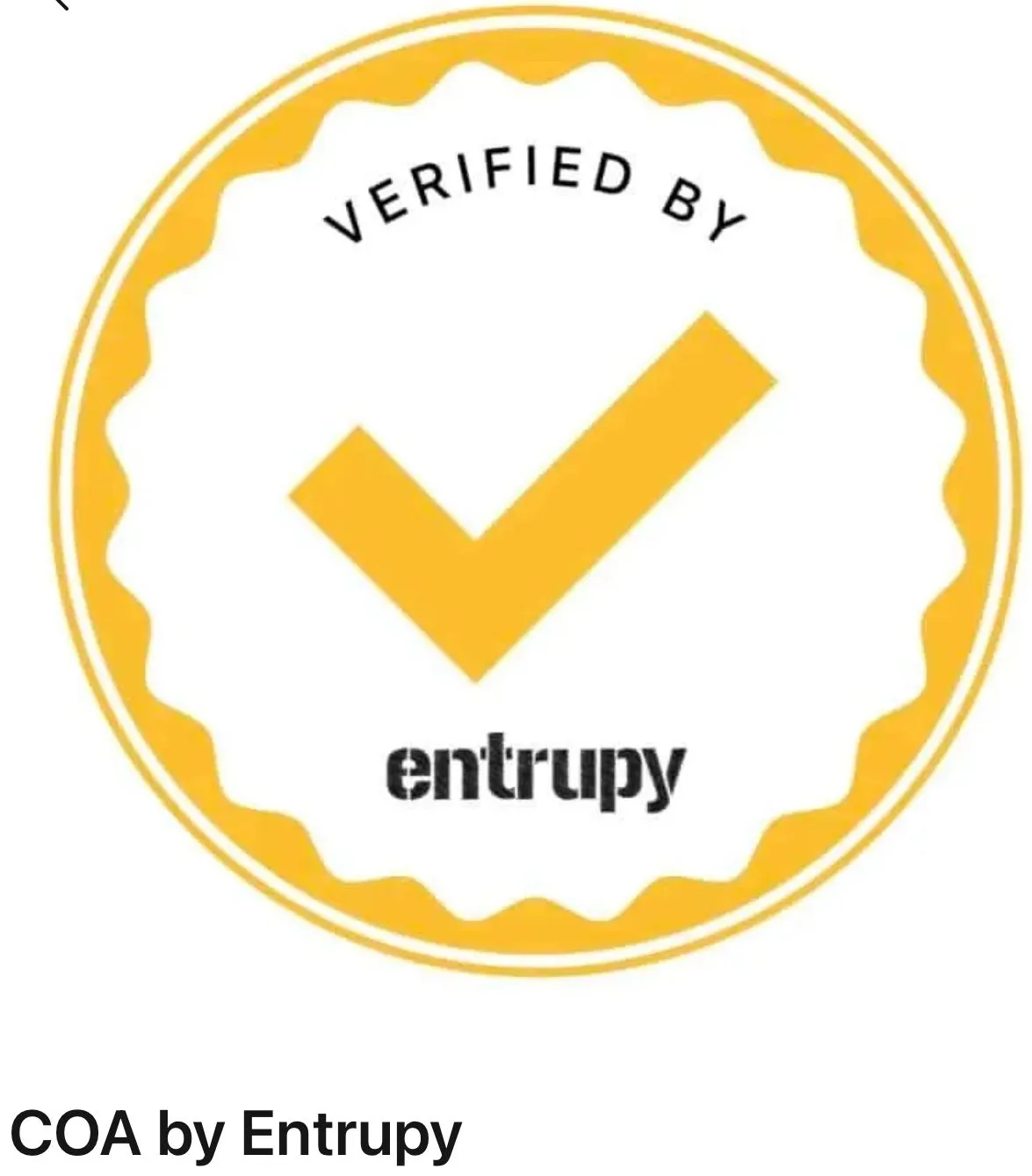 Product image for Entrupy Certificate of authenticity