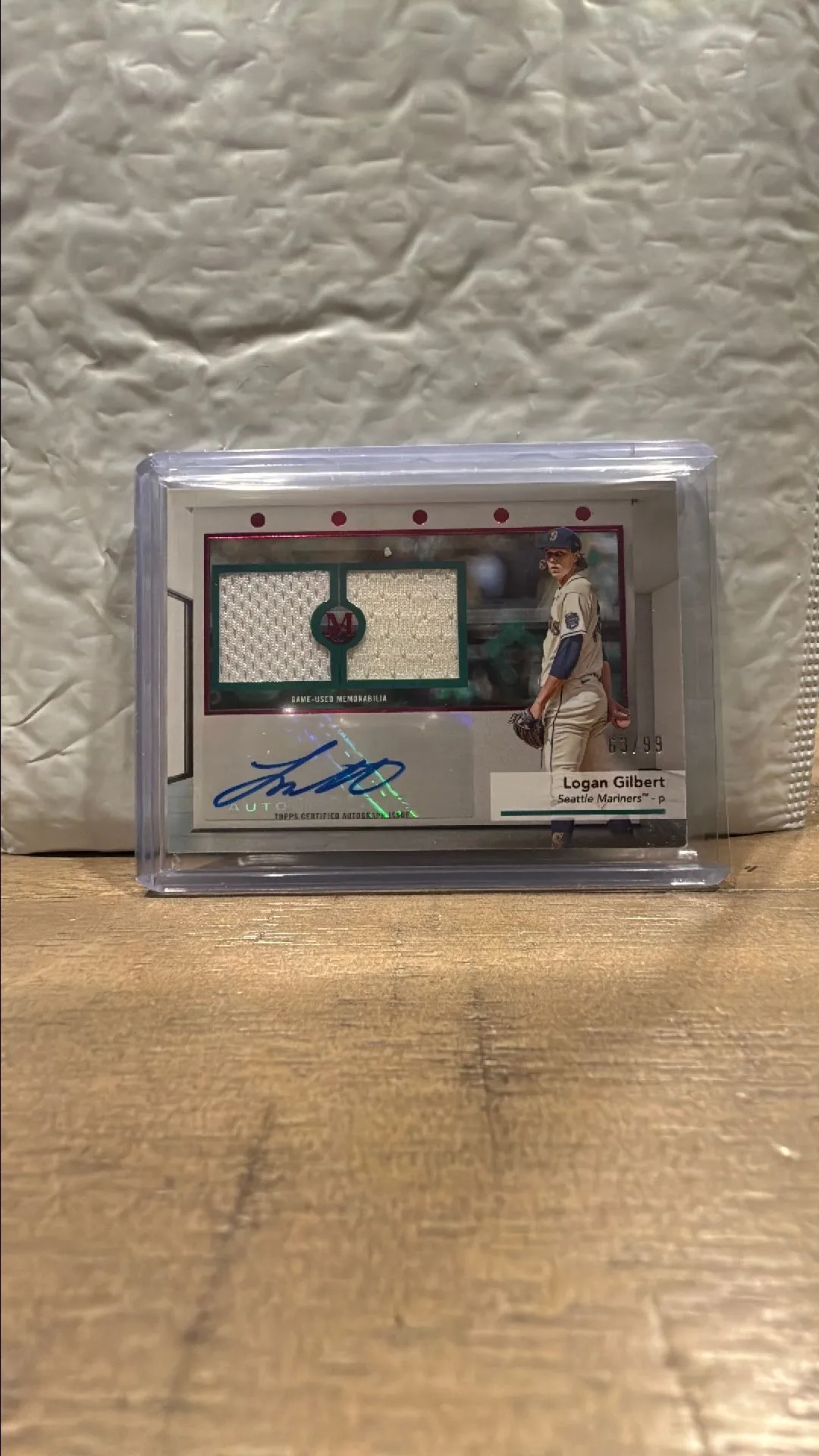 Product image for 2024 topps museum collection Logan Gilbert auto