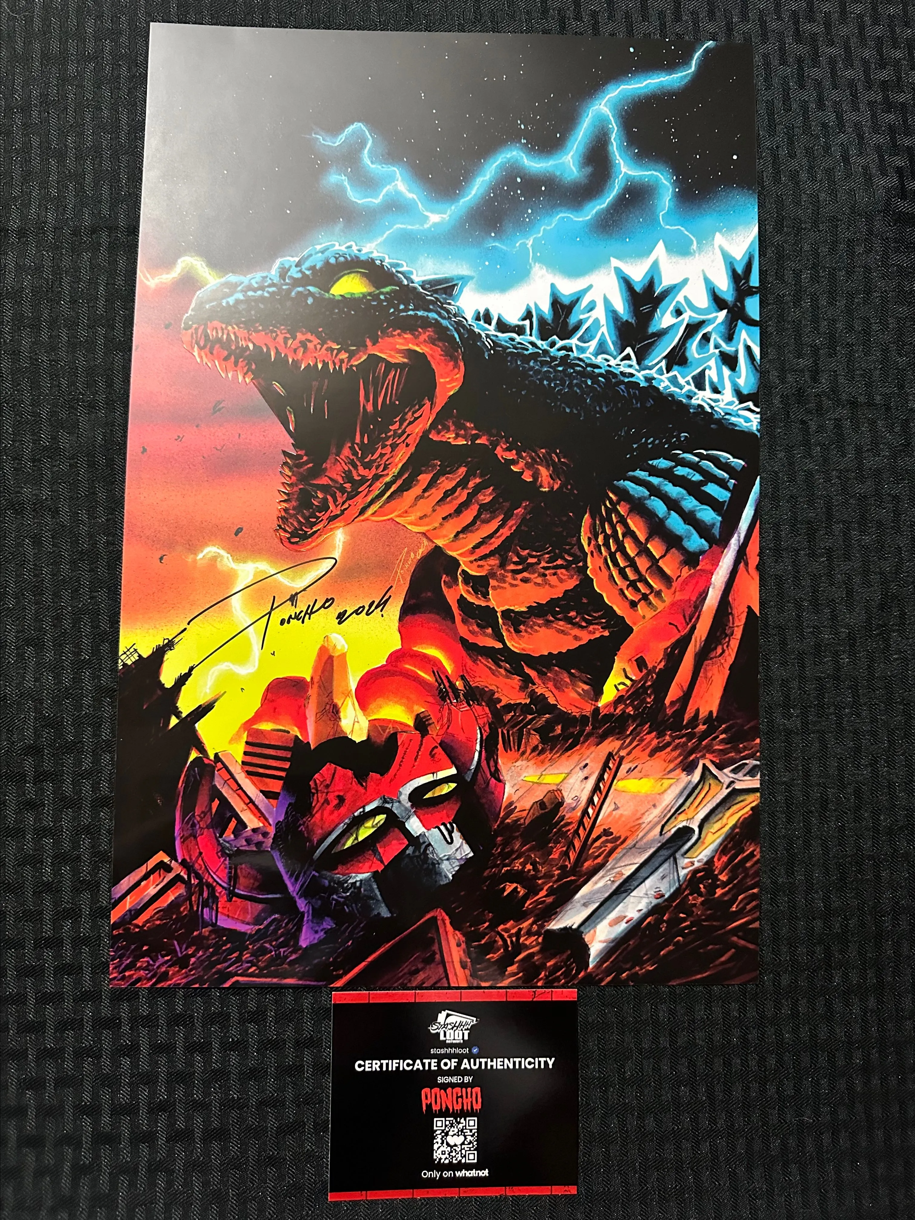 Product image for 11x14 Godzilla Art Print Signed